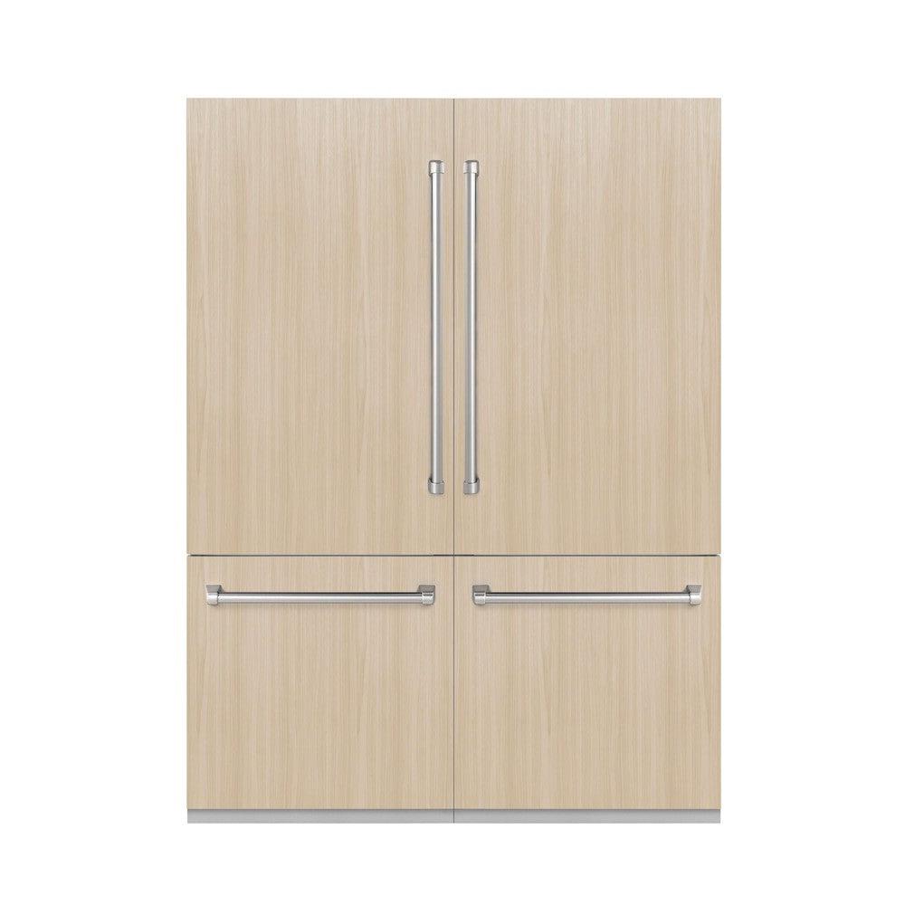 ZLINE 60" 32.2 cu. Ft. Panel Ready Built-In 4-Door French Door Refrigerator with Internal Water and Ice Dispenser