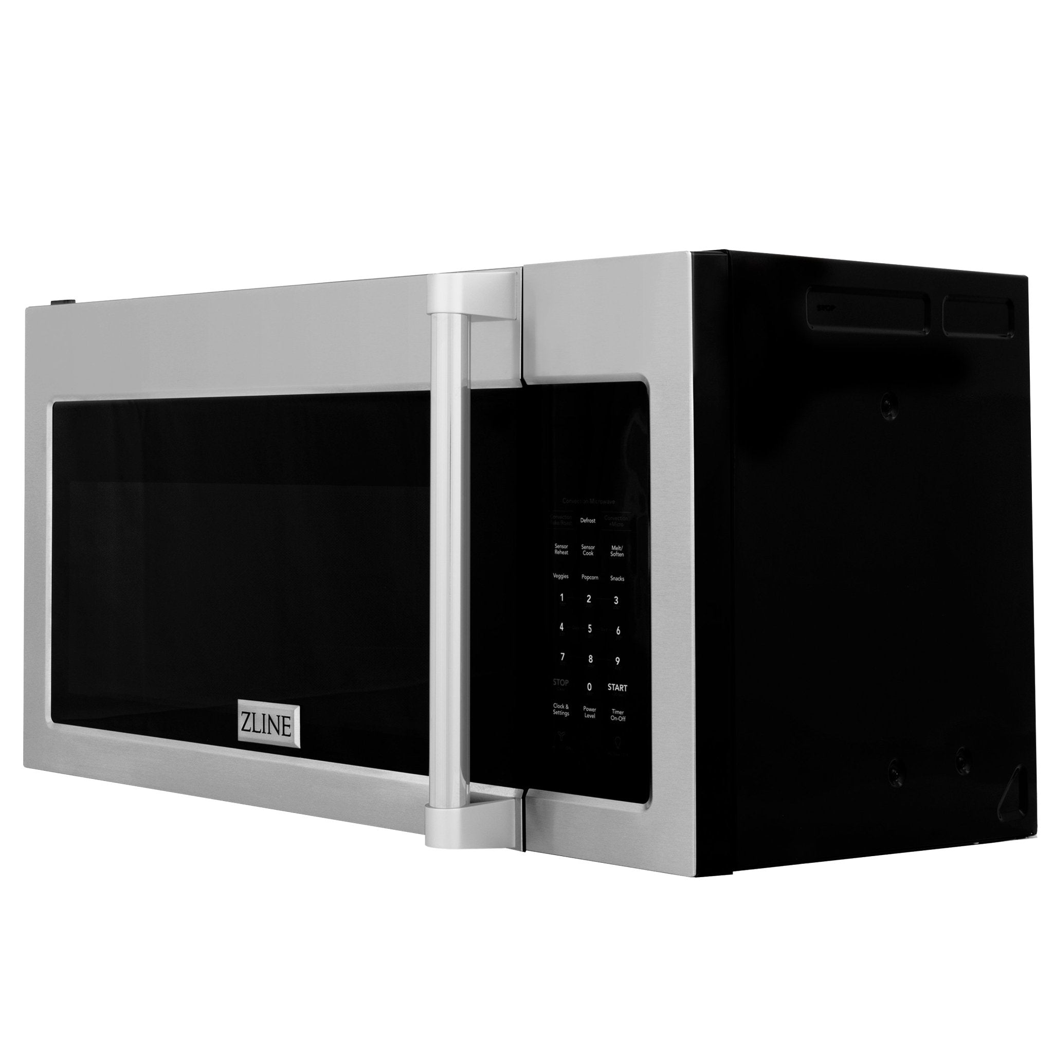 ZLINE 30" 1.5 cu. ft. Over the Range Microwave in Stainless Steel with Traditional Handle and Set of 2 Charcoal Filters (MWO-OTRCFH-30)