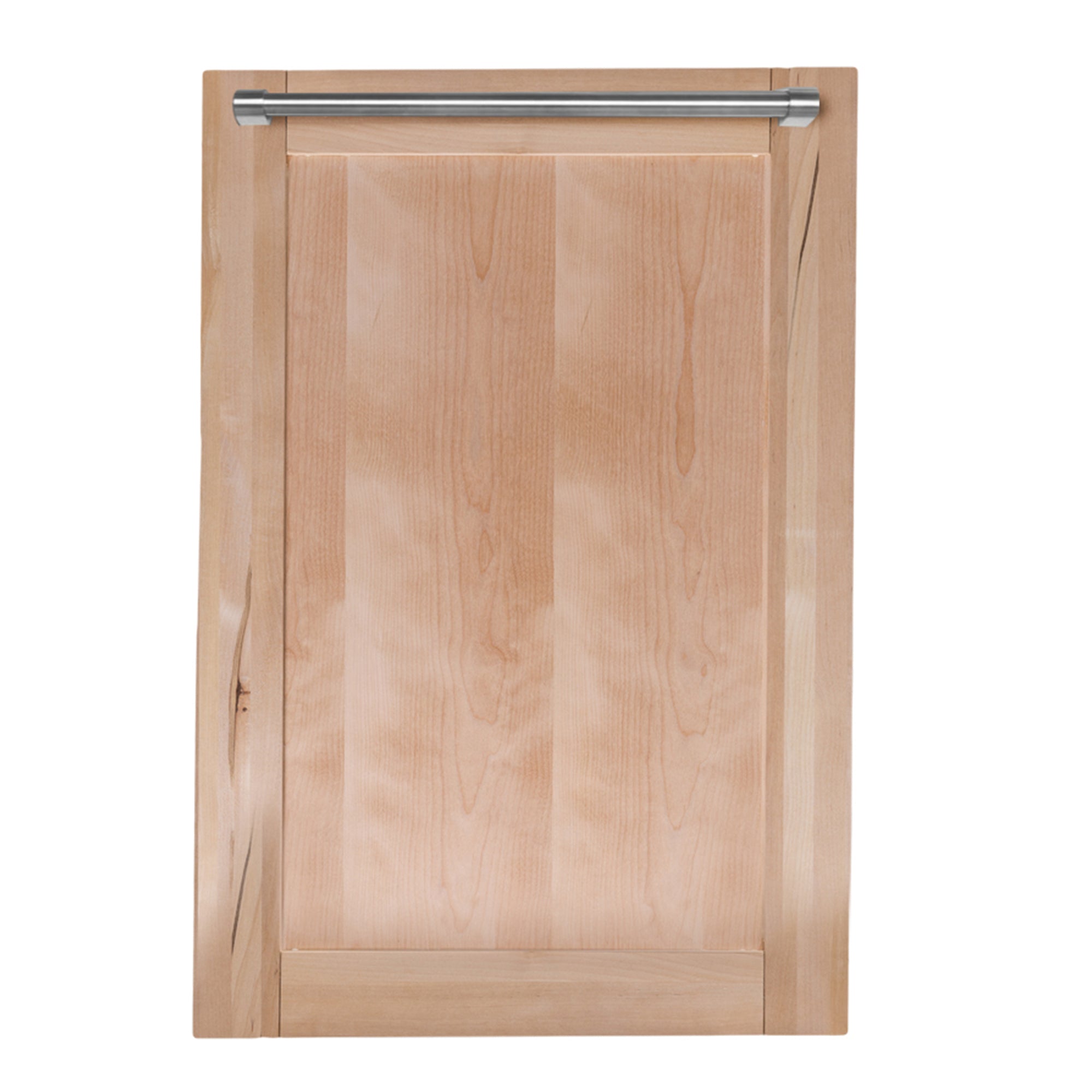 18 Dishwasher Panel in Unfinished Wood with Modern and Traditional Handle (DP-UF-H-18)