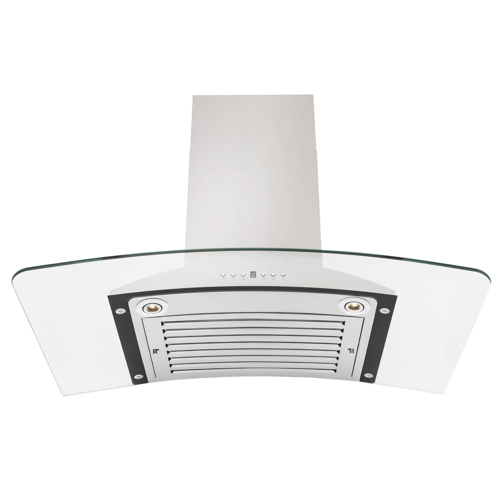 ZLINE 36" Convertible Vent Wall Mount Range Hood in Stainless Steel & Glass (KN-36)