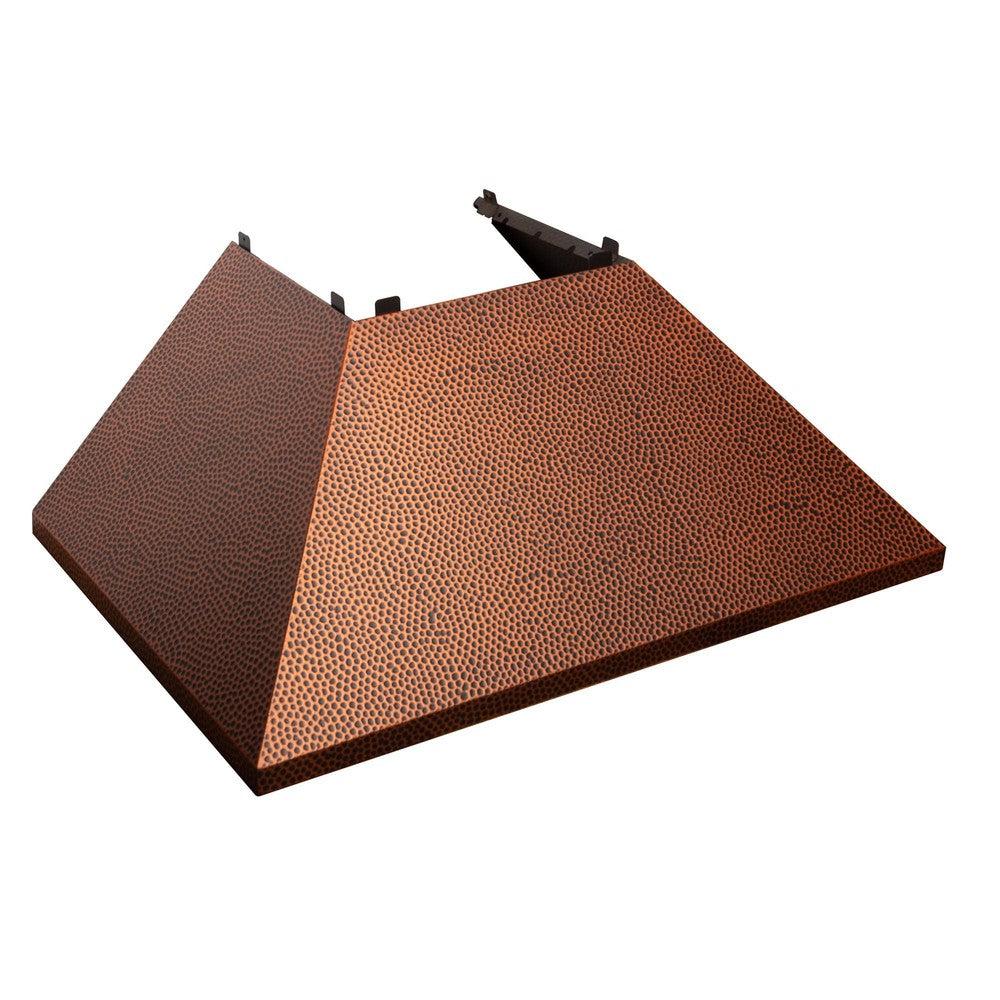 36" Ducted Fingerprint Resistant Stainless Steel Range Hood with Hand-Hammered Copper Shell (8654HH-36)