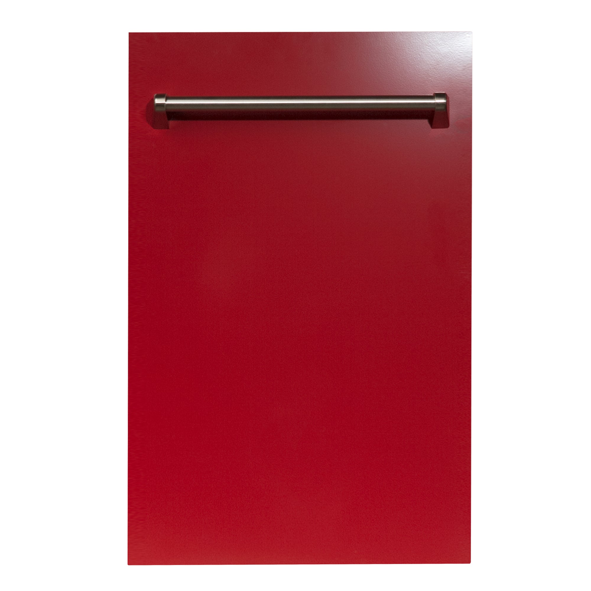 ZLINE 18" Dishwasher Panel in Red Gloss with Traditional Handle (DP-RG-18)