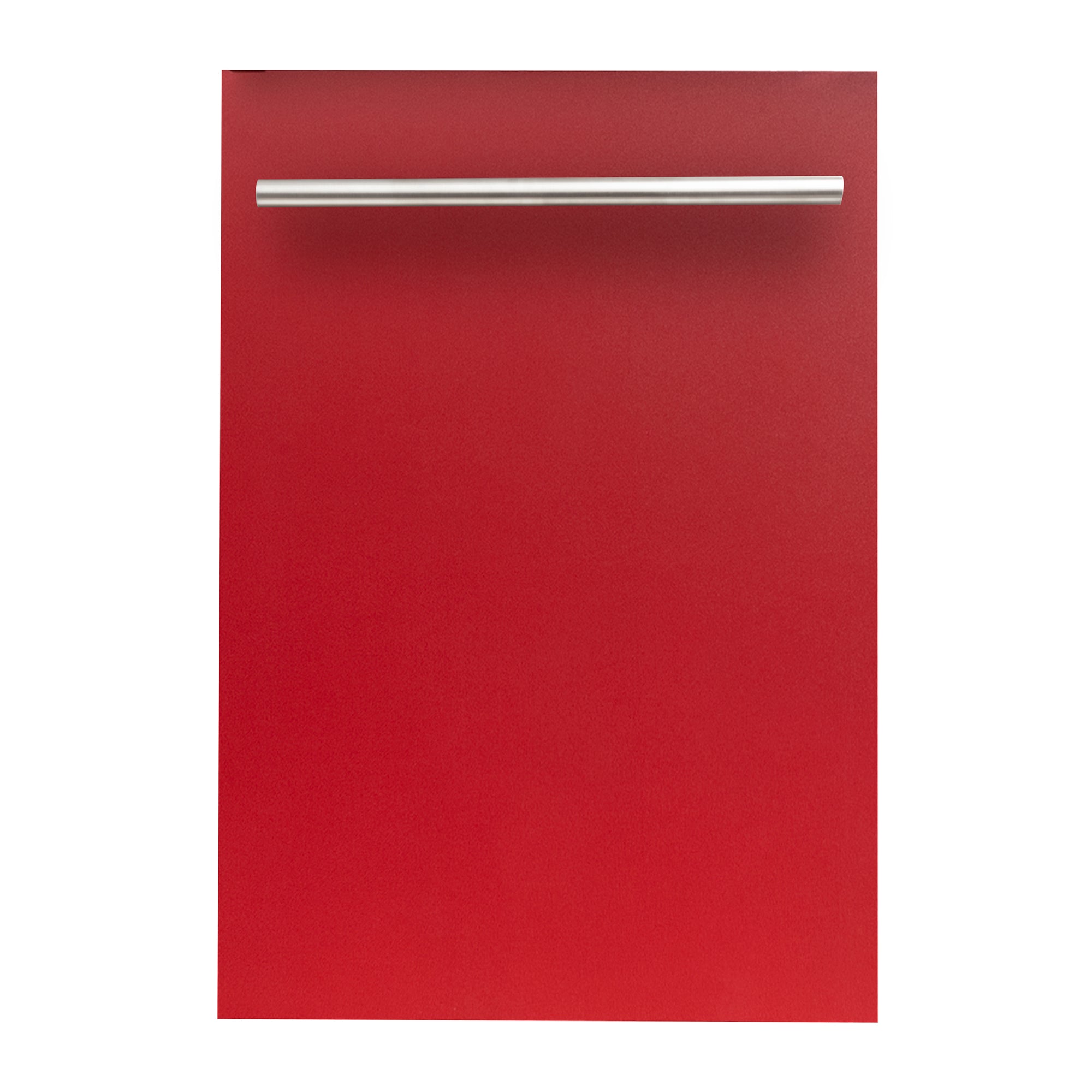 ZLINE 18 in. Compact Red Matte Top Control Dishwasher with Stainless Steel Tub and Modern Style Handle, 52dBa (DW-RM-H-18)
