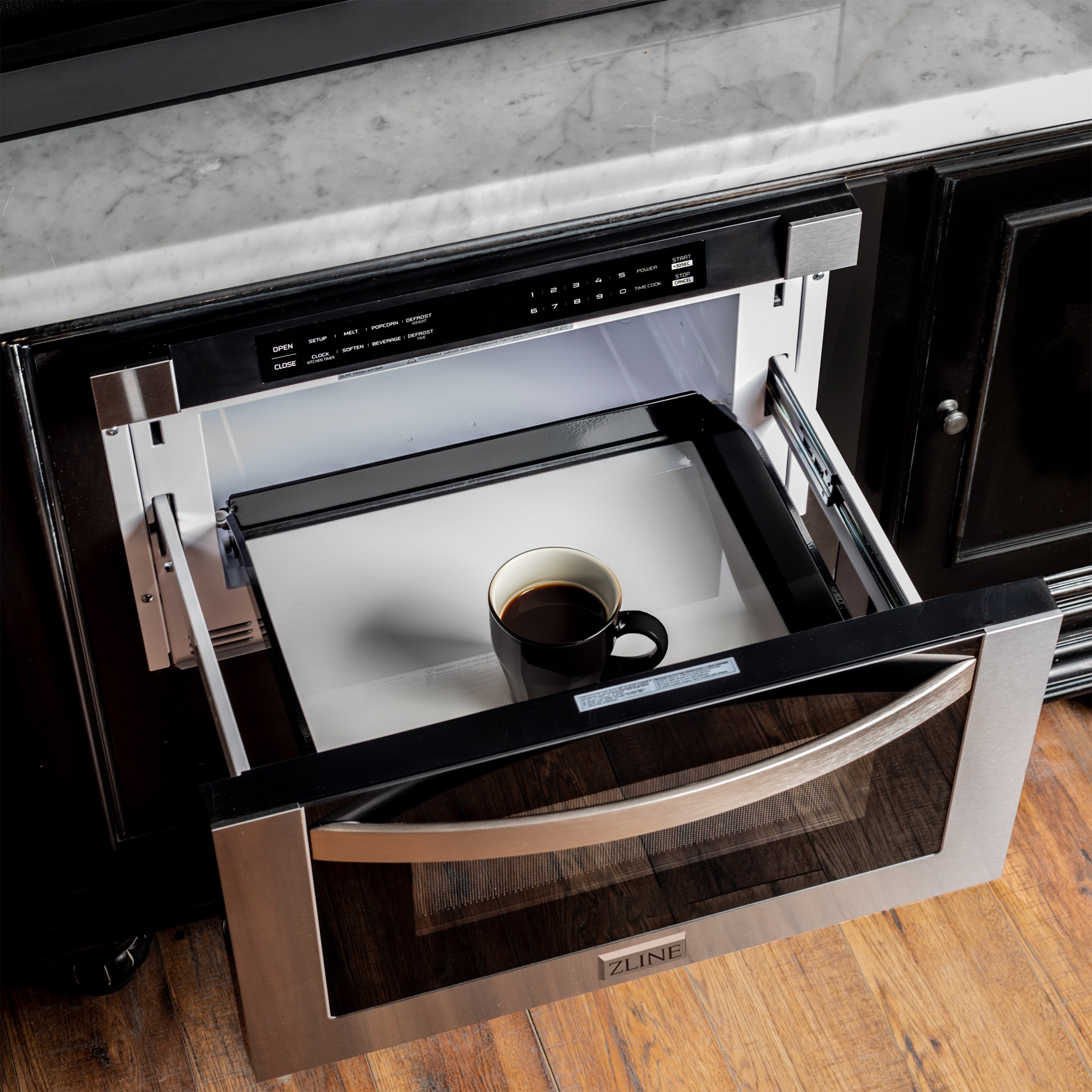 ZLINE 24" 1.2 cu. ft. Built-in Microwave Drawer in Stainless Steel