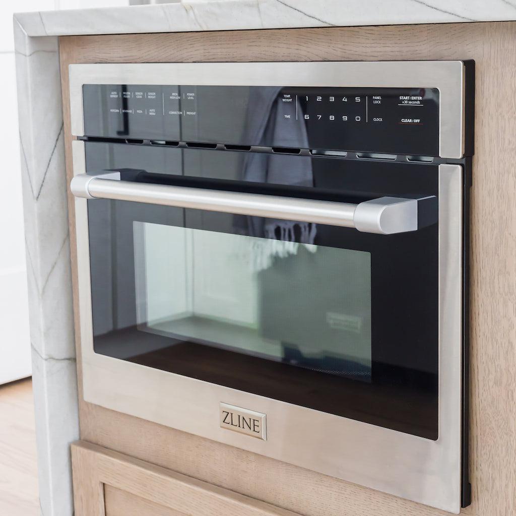 ZLINE 24" 1.6 cu ft. Built-in Convection Microwave Oven in Stainless Steel with Speed and Sensor Cooking