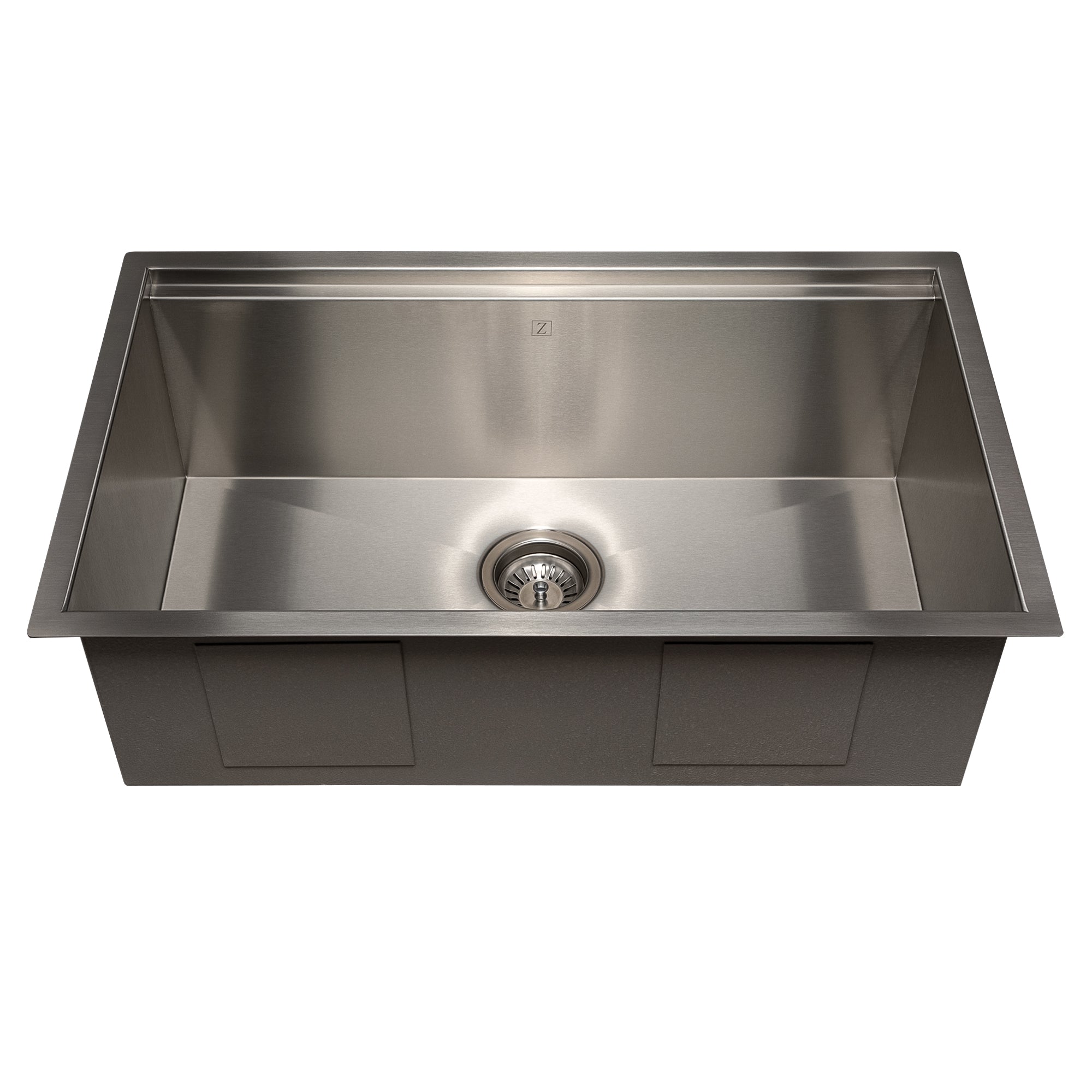 ZLINE 30" Garmisch Undermount Single Bowl Stainless Steel Kitchen Sink with Bottom Grid and Accessories (SLS-30)