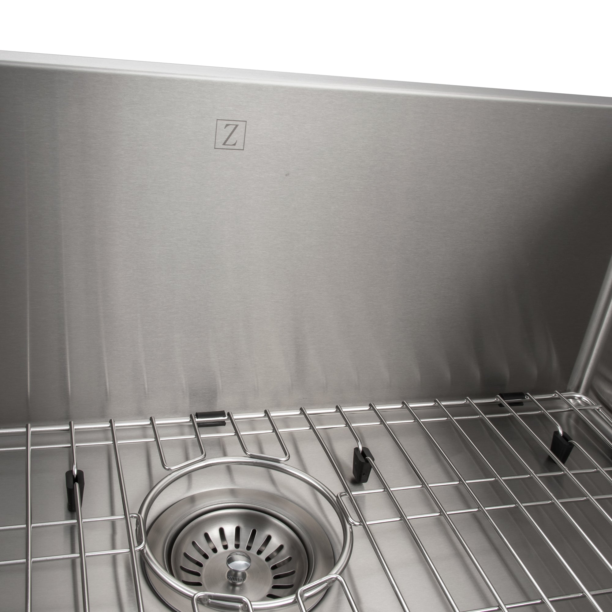 ZLINE 33" Meribel Undermount Single Bowl Stainless Steel Kitchen Sink with Bottom Grid (SRS-33)
