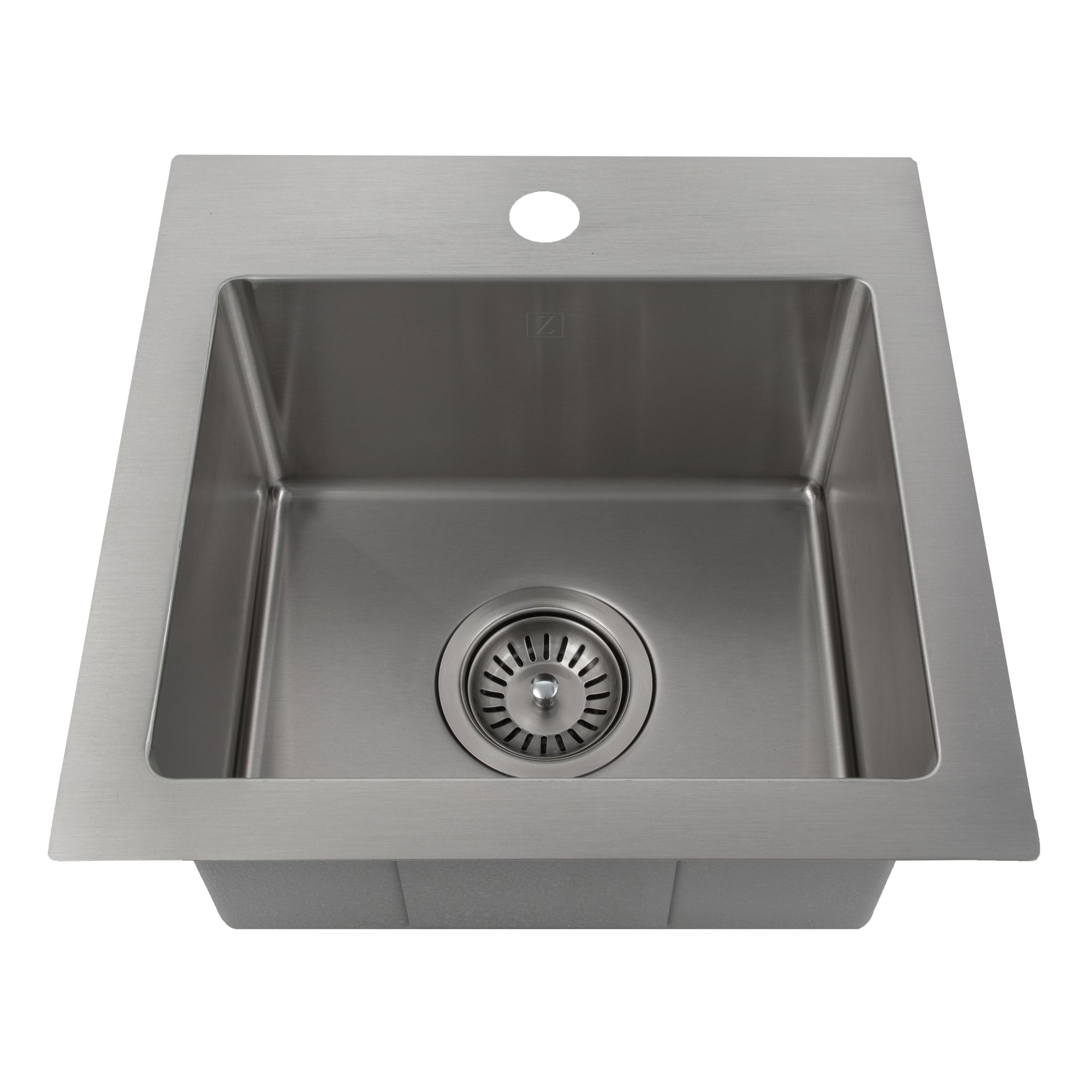 ZLINE 15" Donner Topmount Single Bowl Bar Kitchen Sink in Stainless Steel (STS-15)