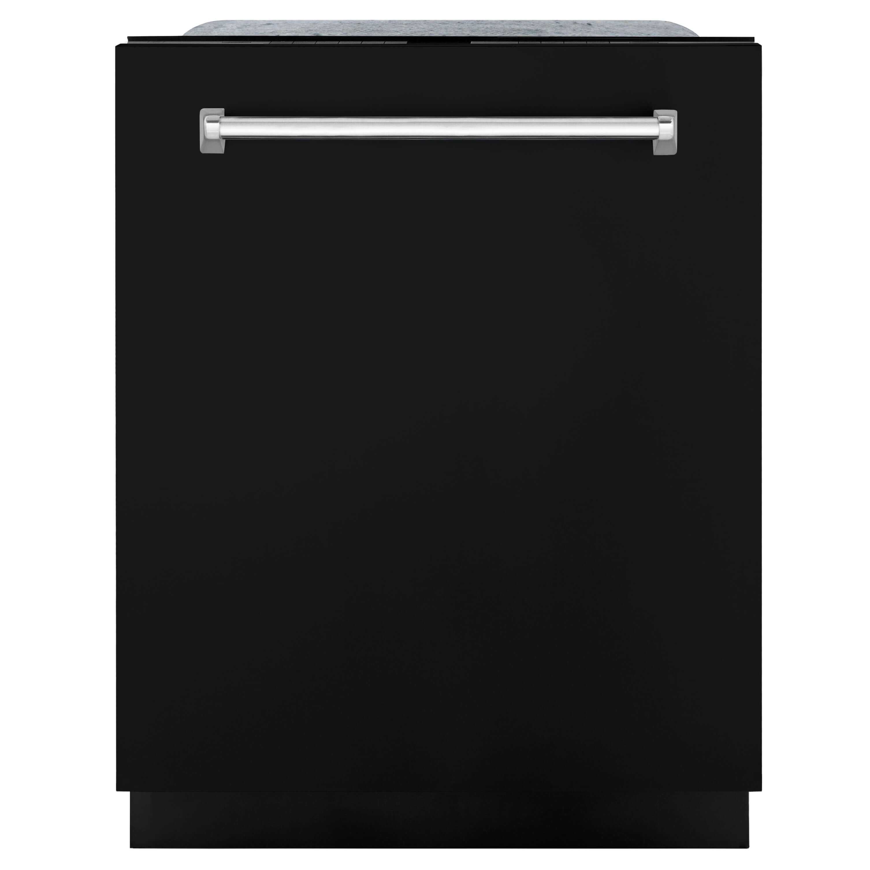 ZLINE 24" Monument Series 3rd Rack Top Touch Control Dishwasher in Black Matte with Stainless Steel Tub, 45dBa