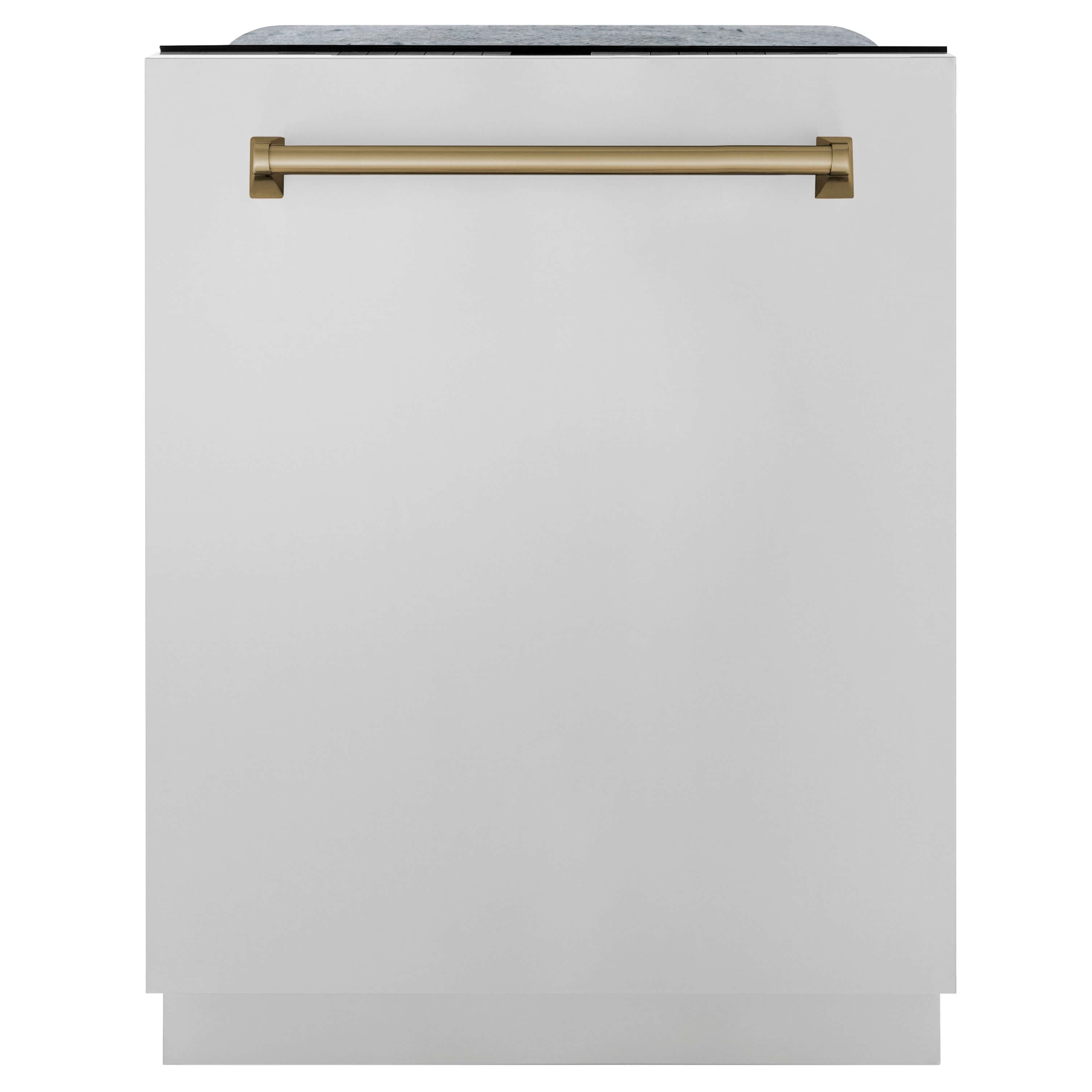 ZLINE 30" Autograph Edition Kitchen Package with Stainless Steel Dual Fuel Range, Range Hood, Dishwasher and Refrigeration with Champagne Bronze Accents (4AKPR-RARHDWM30-CB)