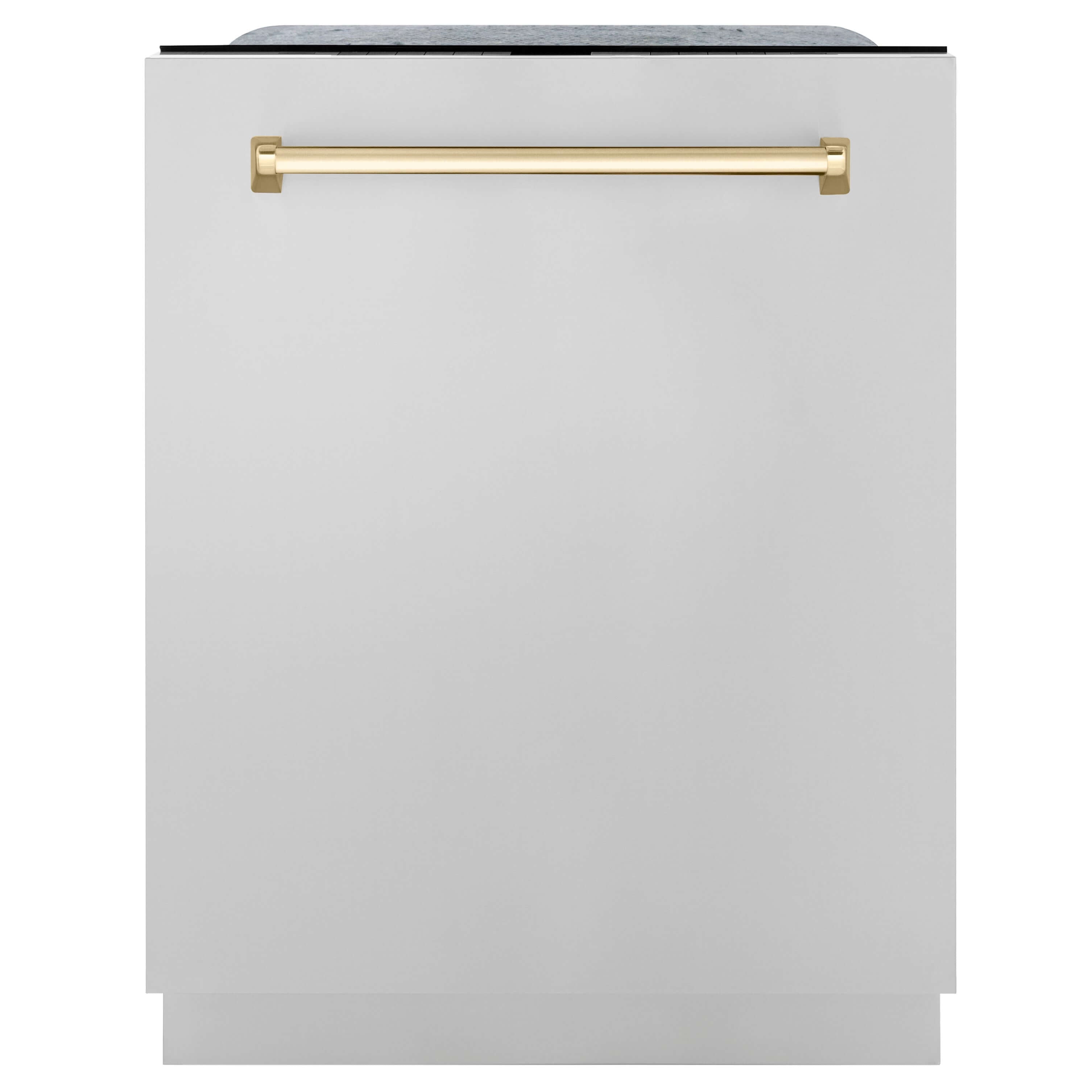 ZLINE 30" Autograph Edition Kitchen Package with Stainless Steel Dual Fuel Range, Range Hood, Dishwasher and Refrigeration with Gold Accents (4AKPR-RARHDWM30-G)