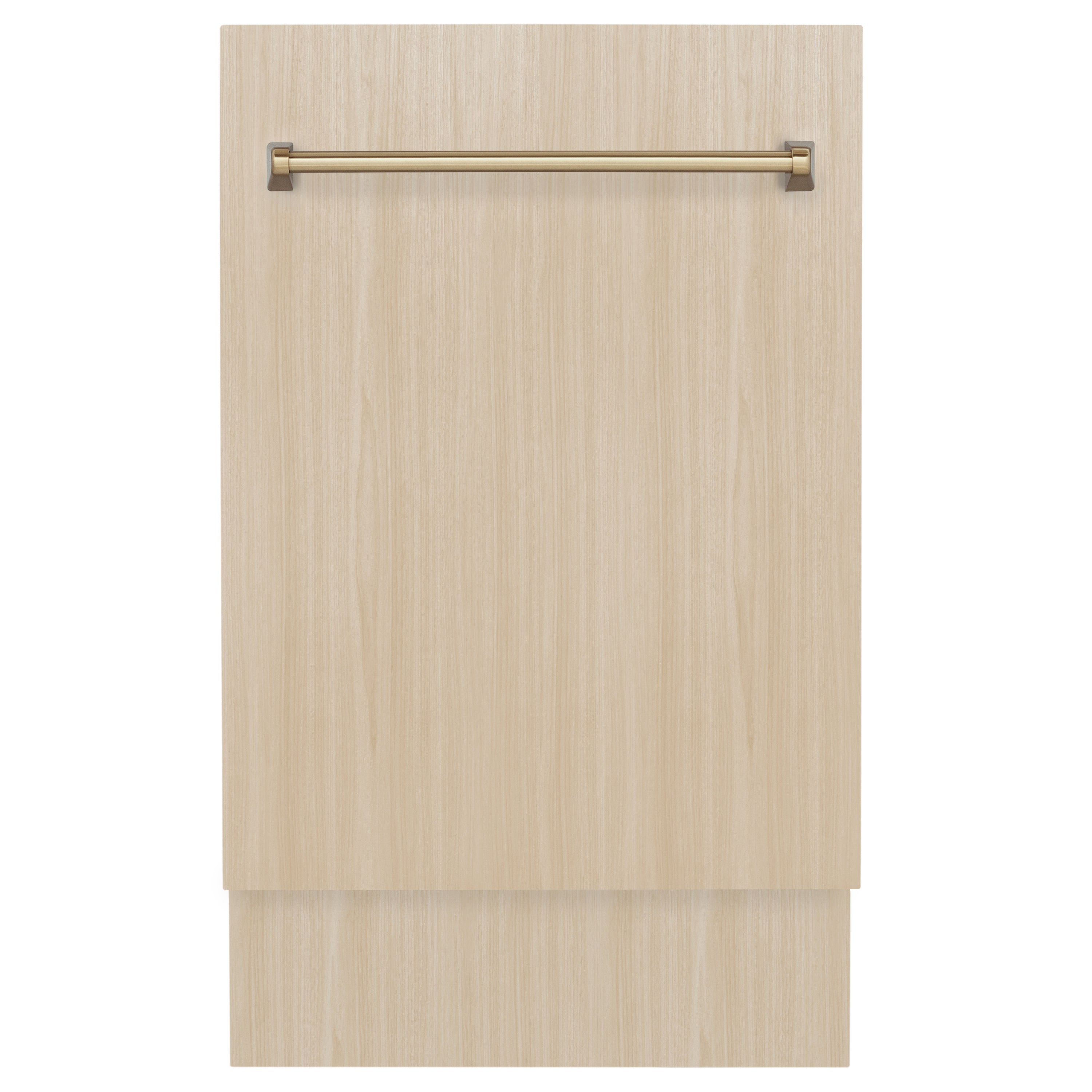 ZLINE Autograph Edition 18‚Äù Tallac Series 3rd Rack Top Control Dishwasher in Custom Panel Ready with Champagne Bronze Handle, 51dBa (DWVZ-18-CB)