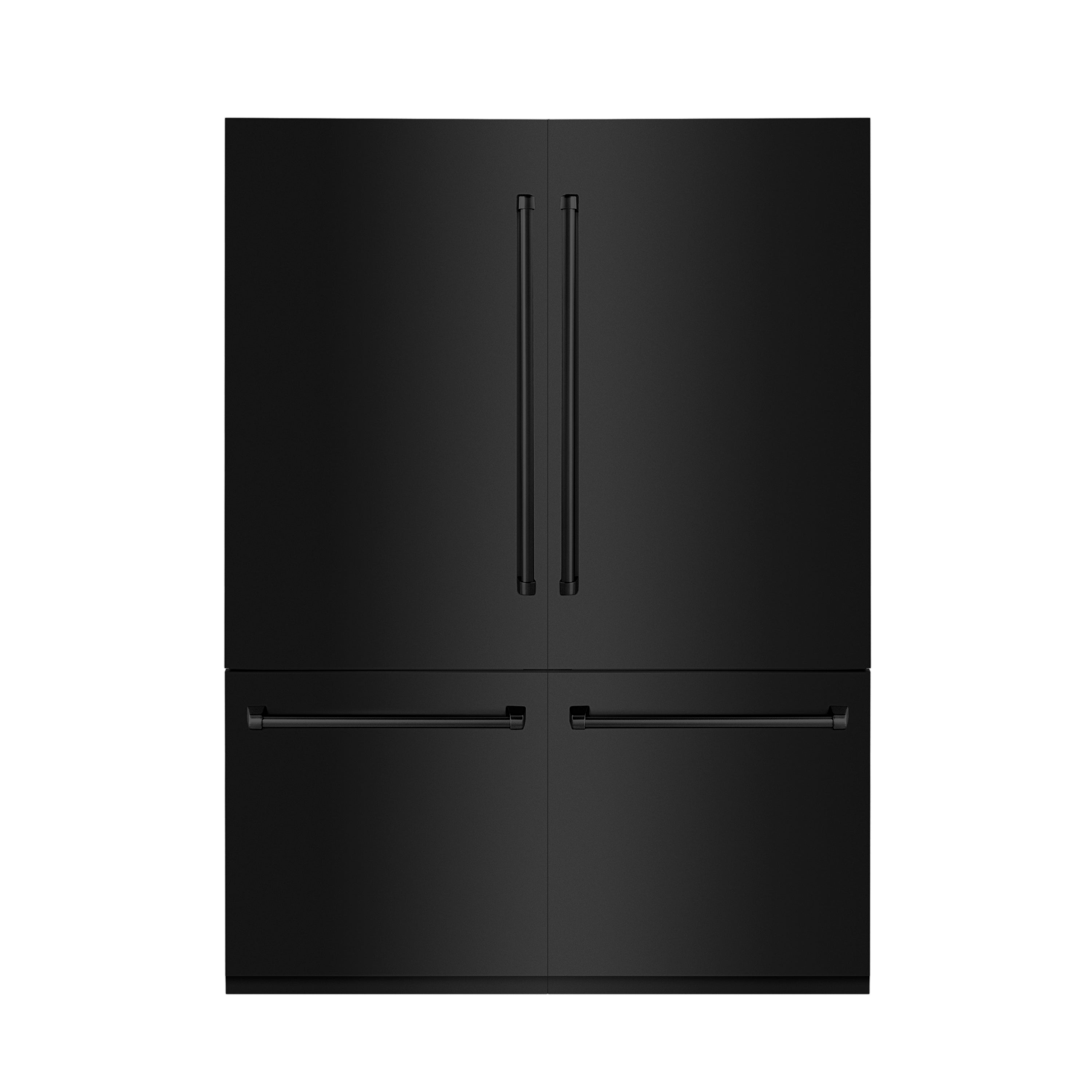 ZLINE 60" 32.2 cu. ft. Built-In 4-Door French Door Refrigerator with Internal Water and Ice Dispenser in Black Stainless Steel