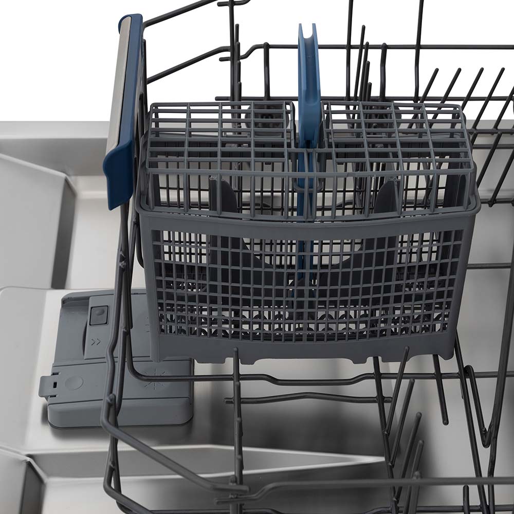 ZLINE Autograph Edition 24" 3rd Rack Top Control Built-In Tall Tub Dishwasher in Stainless Steel with Champagne Bronze Handle, 51dBa (DWVZ-304-24-CB)