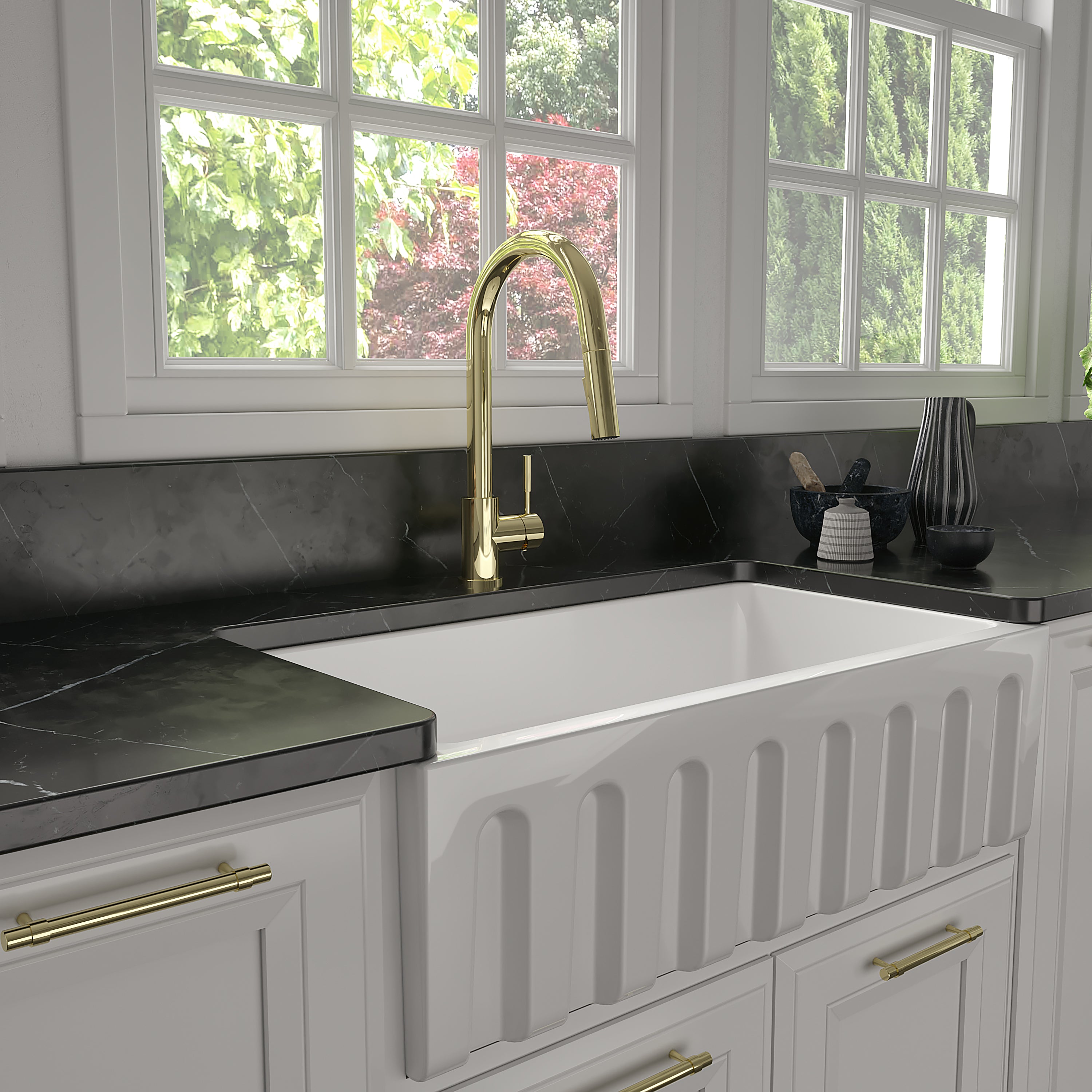 ZLINE Gemini Kitchen Faucet (GEM-KF-PG)