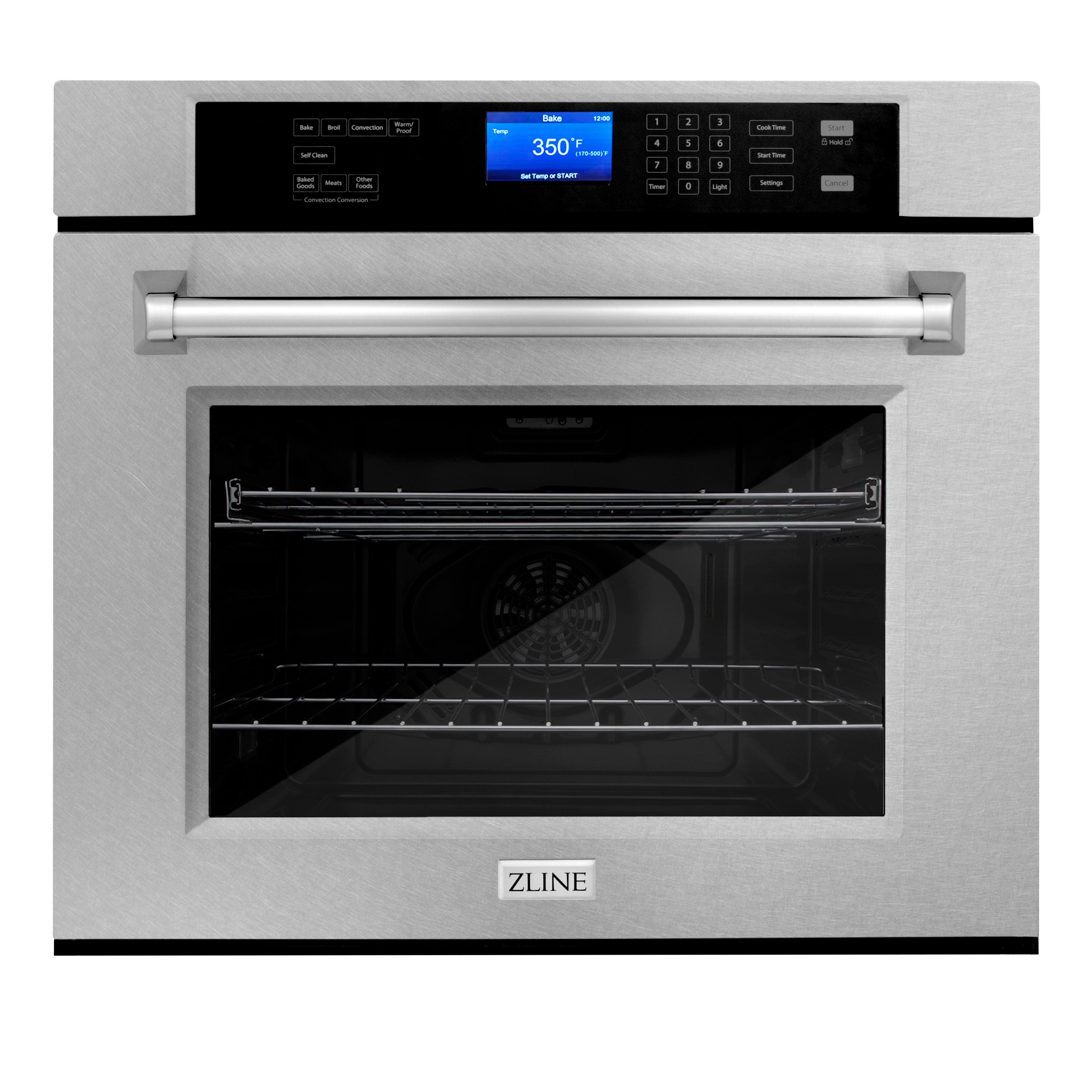 ZLINE 30" Professional Single Wall Oven with Self Clean and True Convection in Fingerprint Resistant Stainless Steel (AWSS-30)