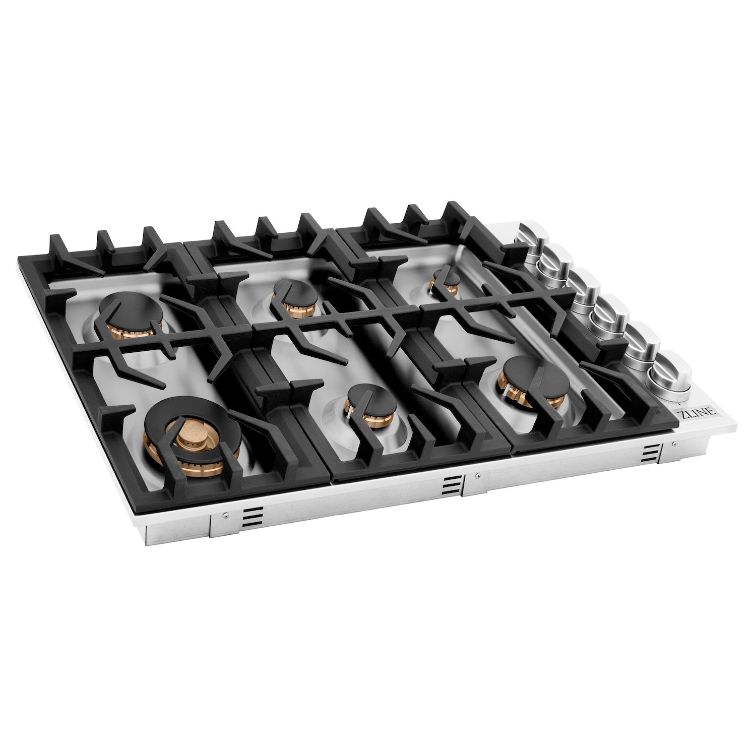 ZLINE 36" Gas Cooktop with 6 Gas Brass Burners (RC-BR-36)