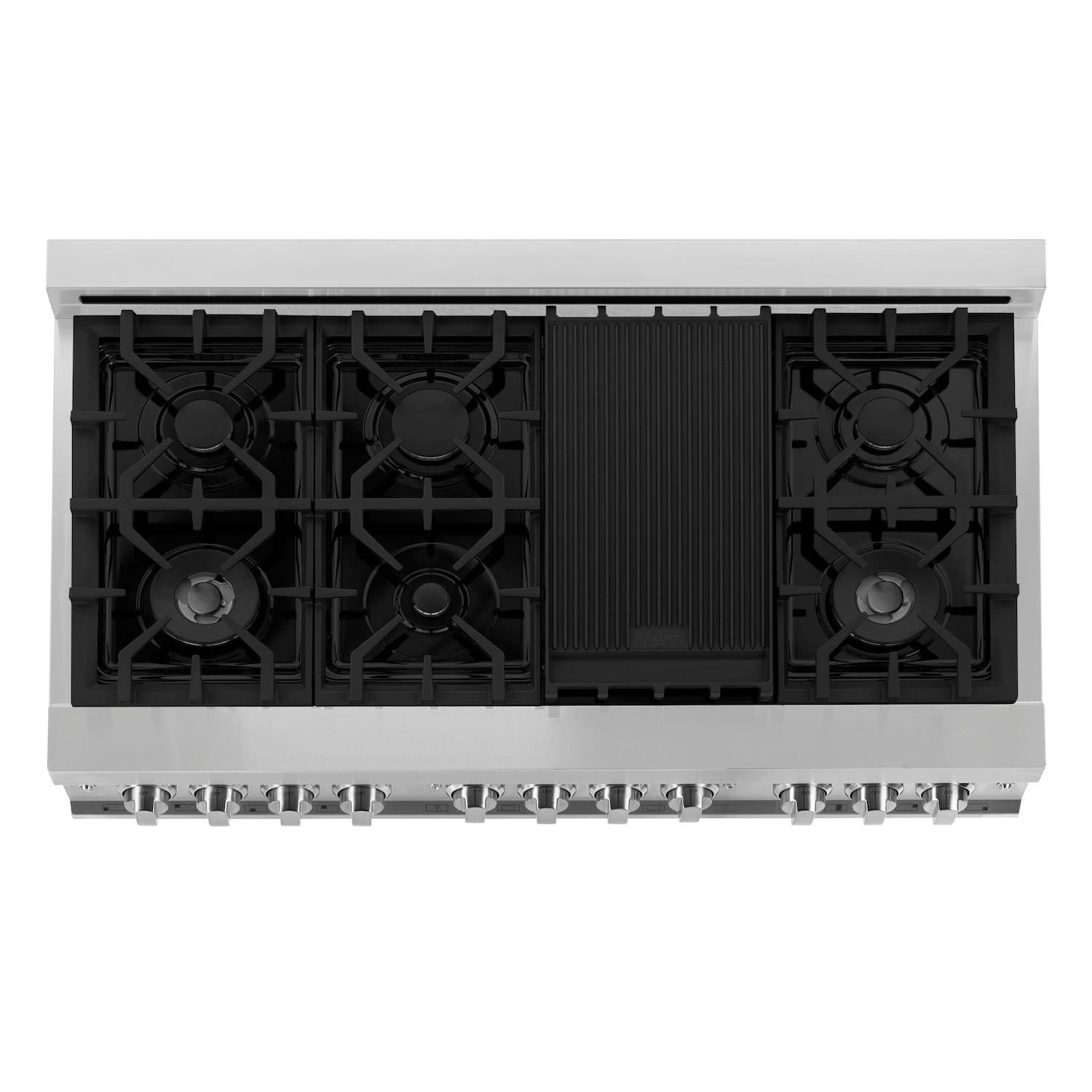 ZLINE Kitchen Package with Refrigeration, 48" Stainless Steel Dual Fuel Range, 48" Convertible Vent Range Hood, 24" Microwave Drawer, and 24" Tall Tub Dishwasher (5KPR-RARH48-MWDWV)