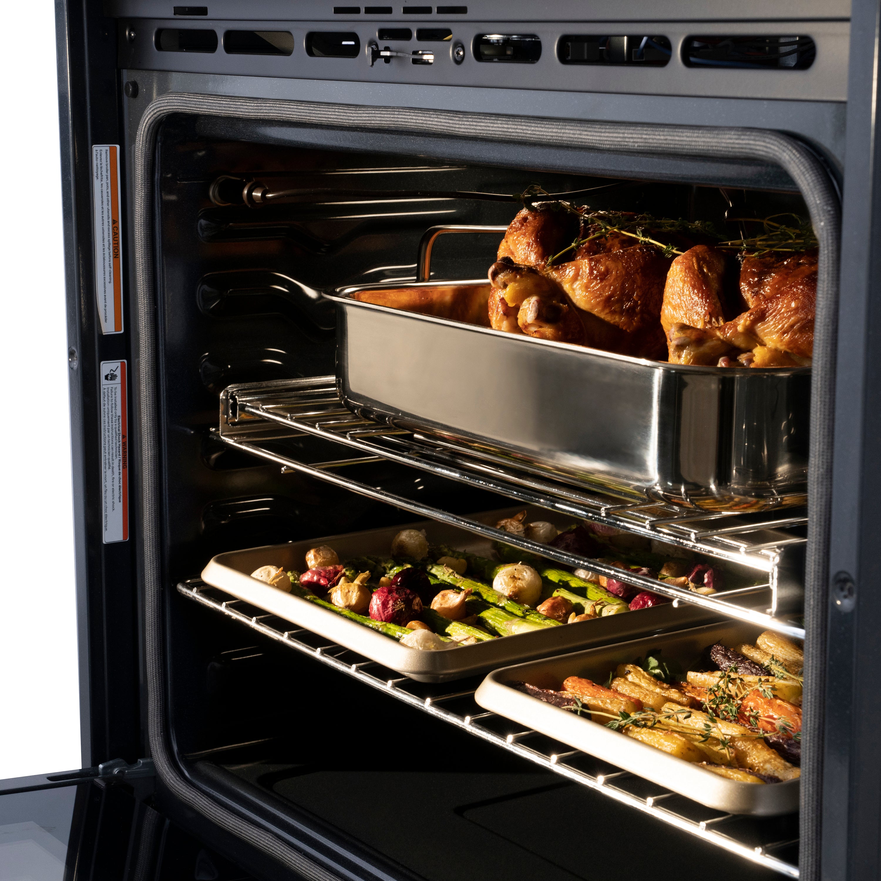 ZLINE 30" Professional Double Wall Oven with Self Clean and True Convection in Stainless Steel (AWD-30)