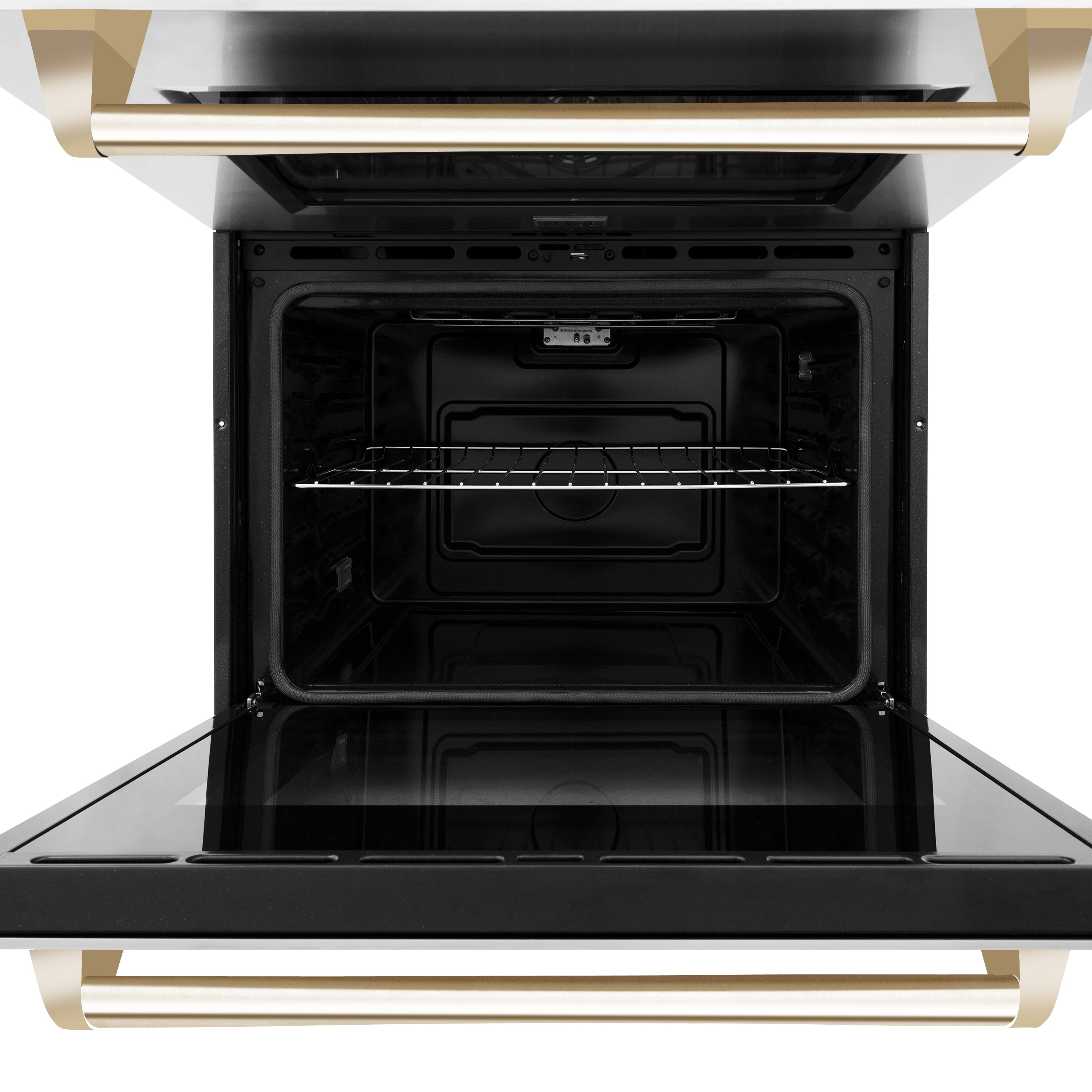 ZLINE 30" Autograph Edition Double Wall Oven with Self Clean and True Convection in Stainless Steel and Gold (AWDZ-30-G)