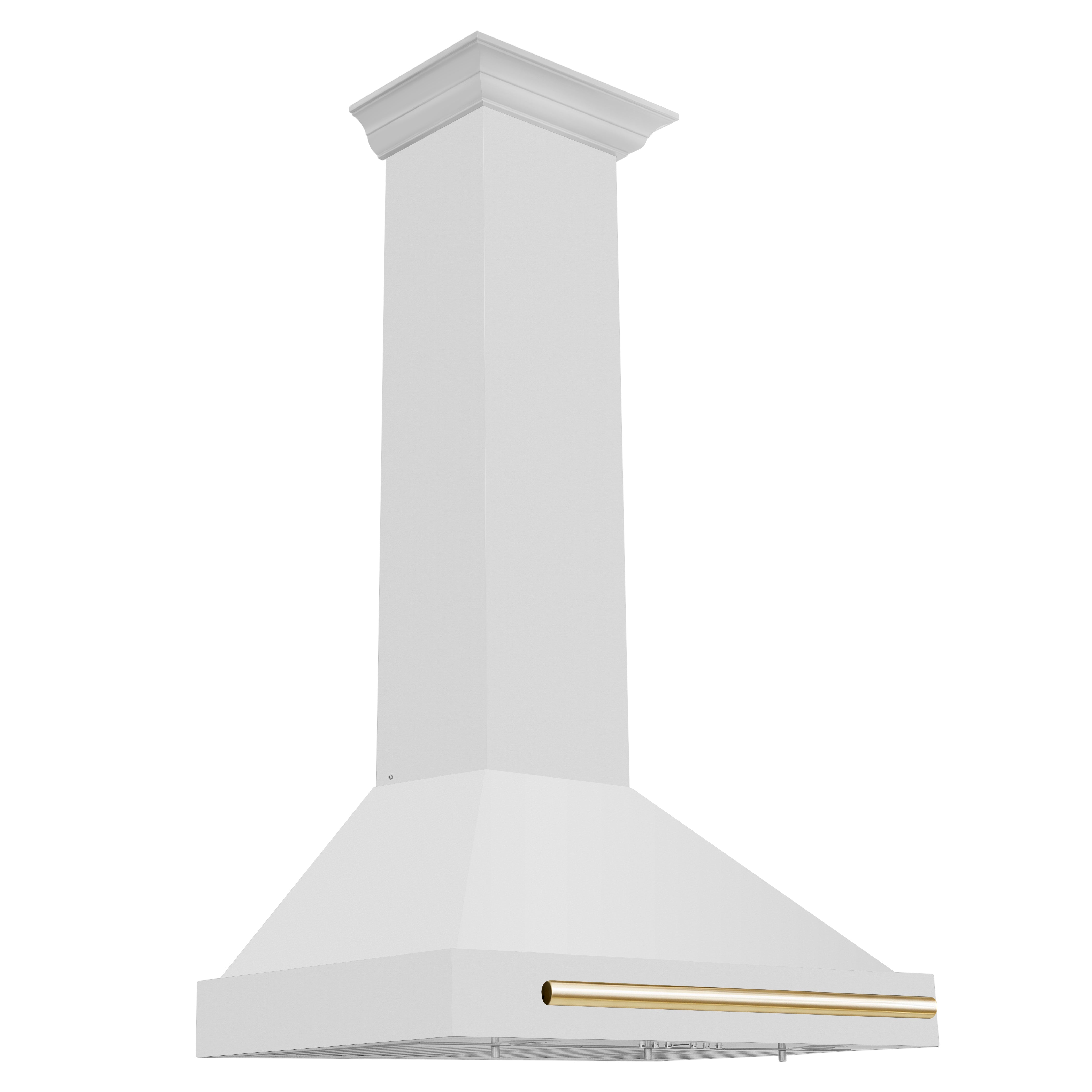 ZLINE 30" Autograph Edition Stainless Steel Range Hood with Stainless Steel Shell and Gold Accents (KB4STZ-30-G)