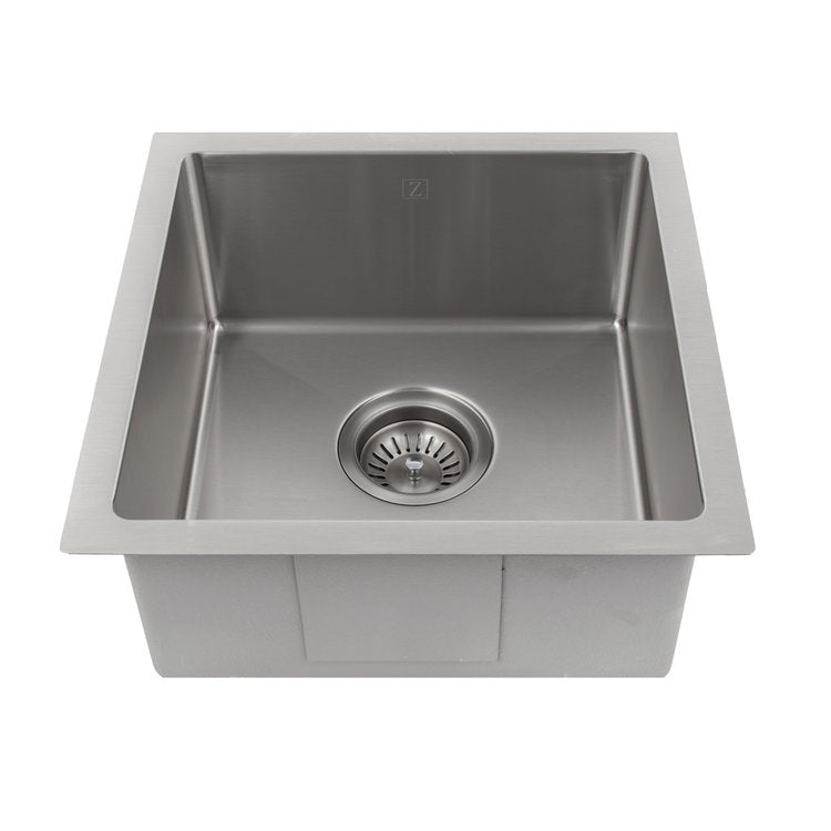 ZLINE 15" Boreal Undermount Single Bowl Bar Kitchen Sink in Stainless Steel (SUS-15)