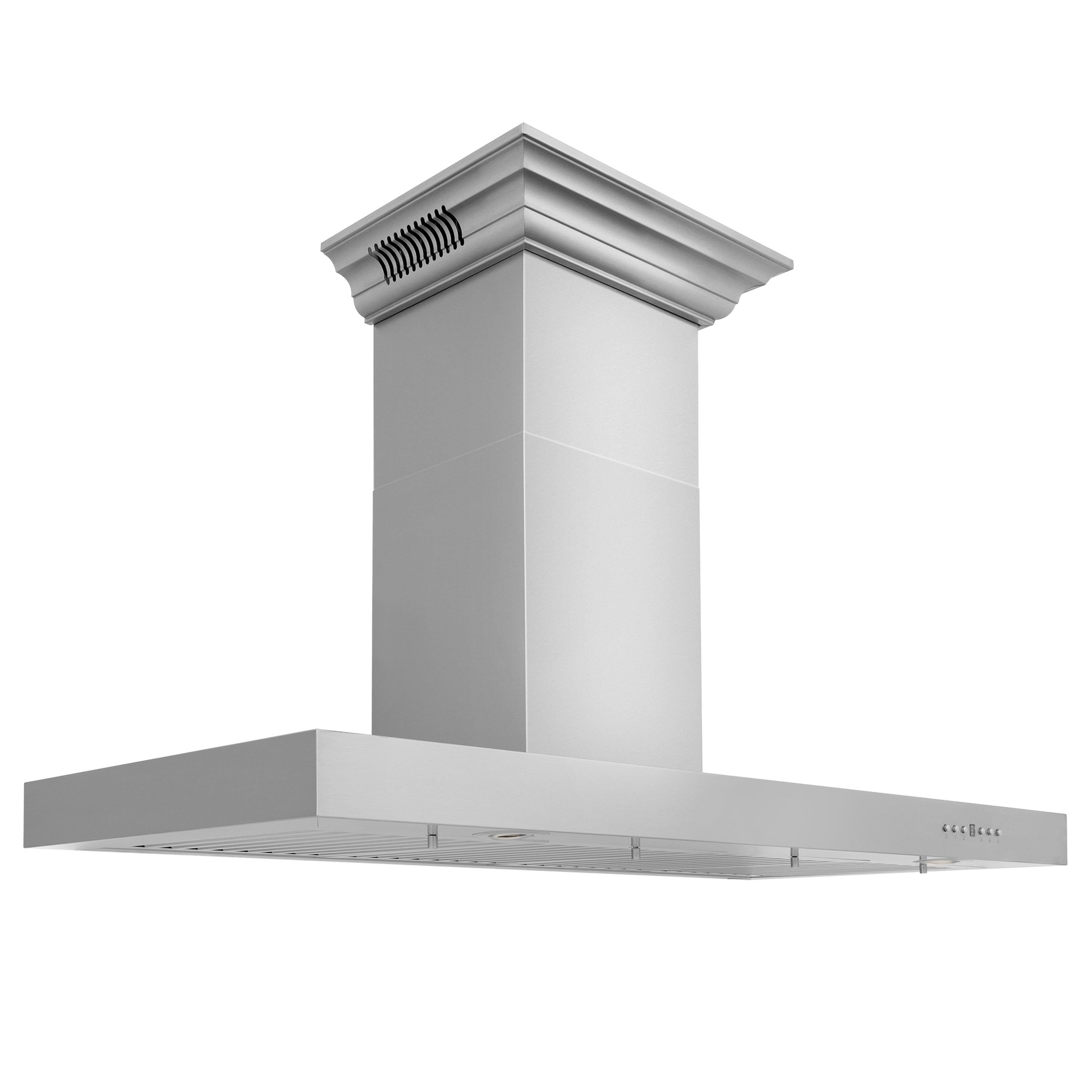 48" ZLINE CrownSound‚ Ducted Vent Wall Mount Range Hood in Stainless Steel with Built-in Bluetooth Speakers (KECRN-BT-48)