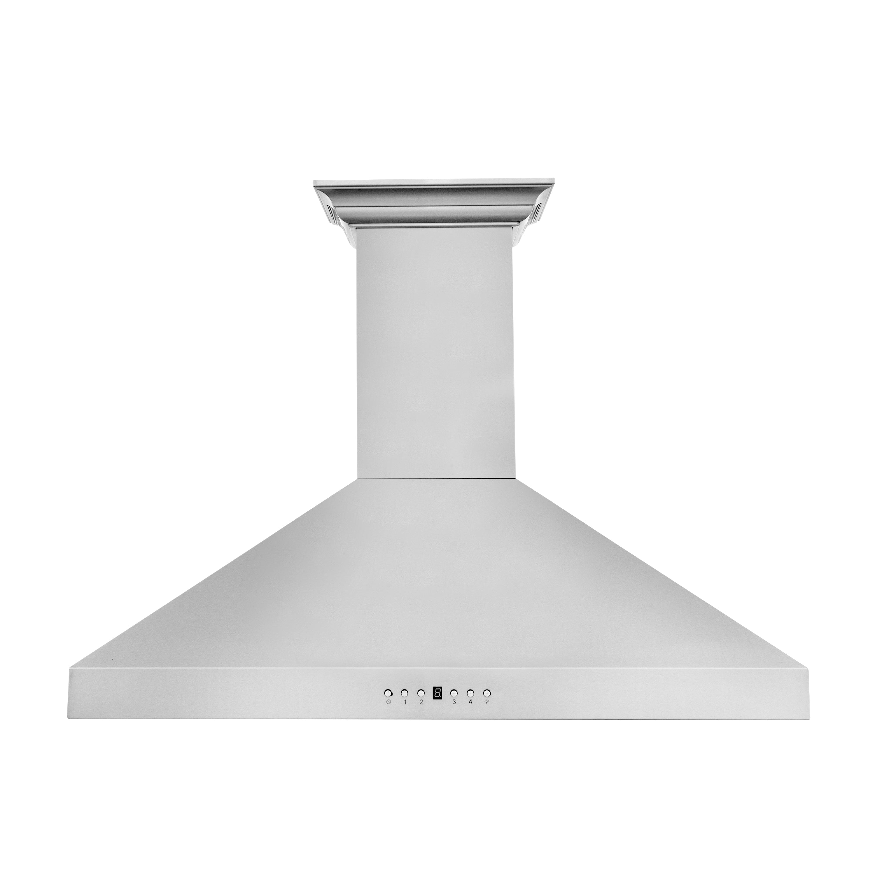 36" ZLINE CrownSound√∞ Ducted Vent Wall Mount Range Hood in Stainless Steel with Built-in Bluetooth Speakers (KL3CRN-BT-36)