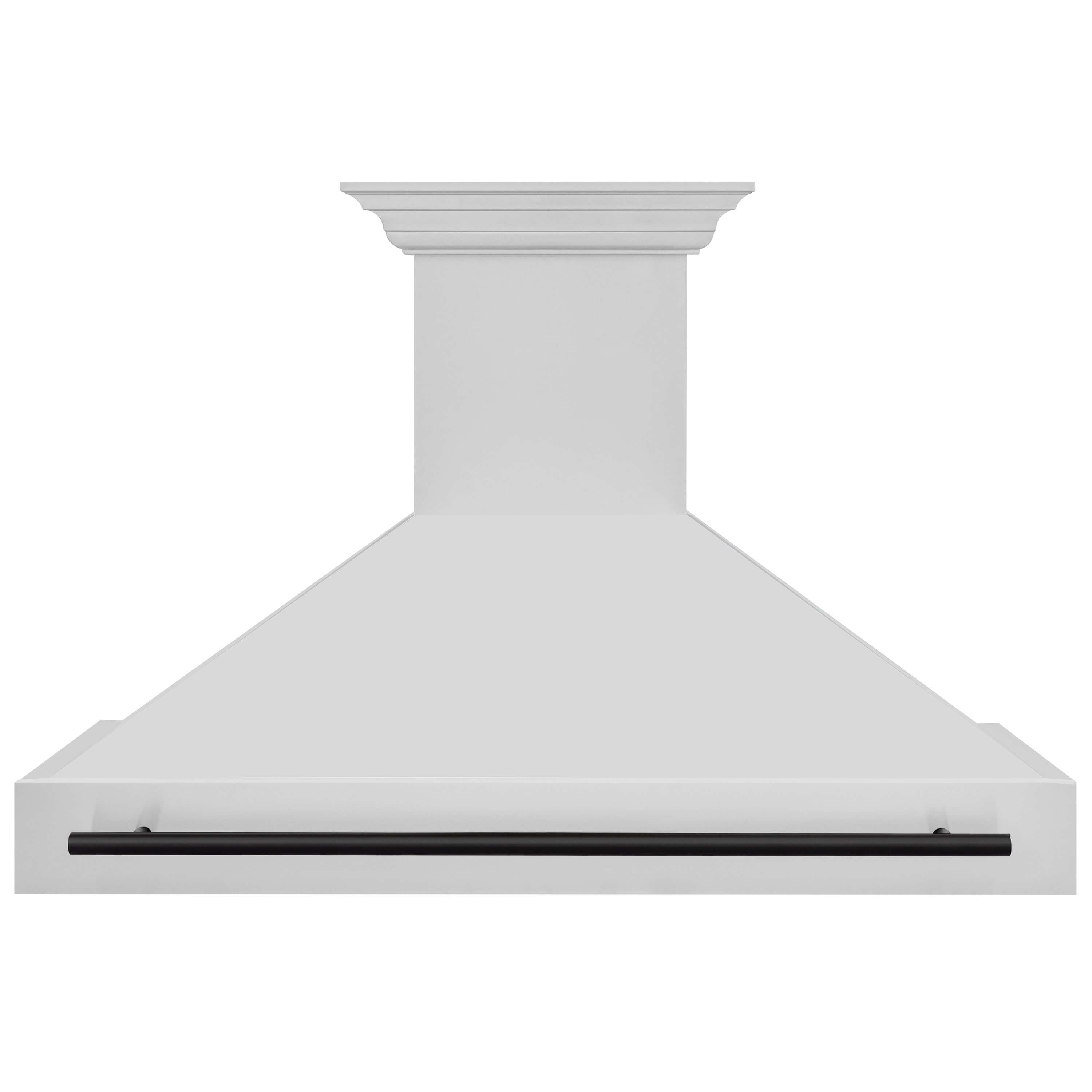 ZLINE 48" Autograph Edition Stainless Steel Range Hood with Stainless Steel Shell and Matte Black Handle (8654STZ-48-MB)