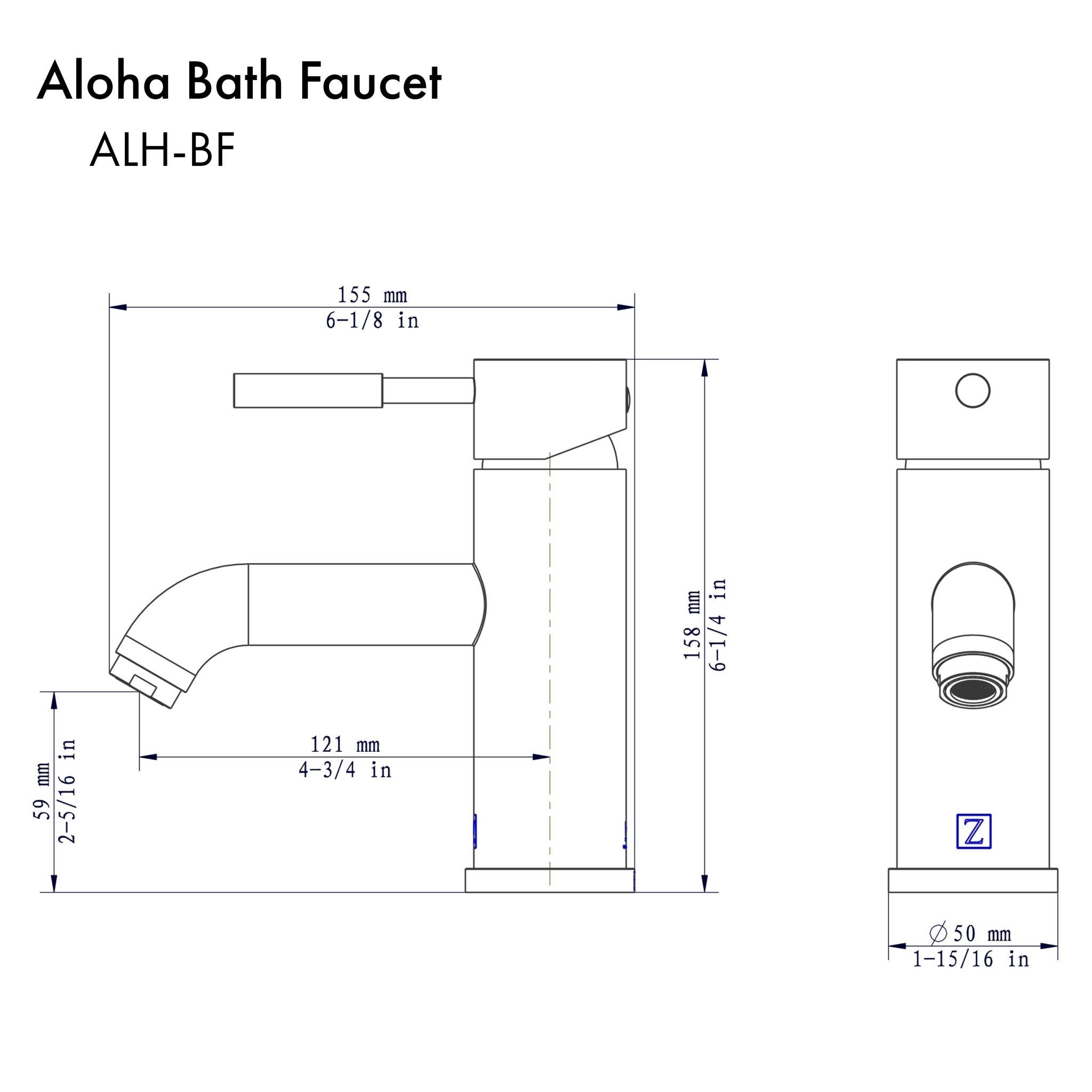 ZLINE Aloha Bath Faucet in Polished Gold (ALH-BF-PG)