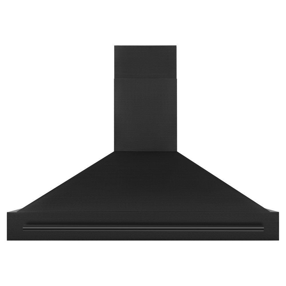 ZLINE 48" Black Stainless Steel Range Hood with Black Stainless Steel Handle (BS655-48-BS)
