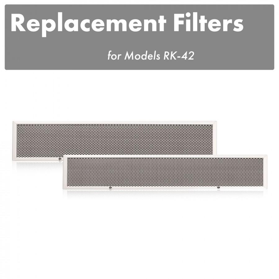 ZLINE Charcoal Filters (Set of 2) for 42" Under Cabinet Range Hoods (CF-RK-42)