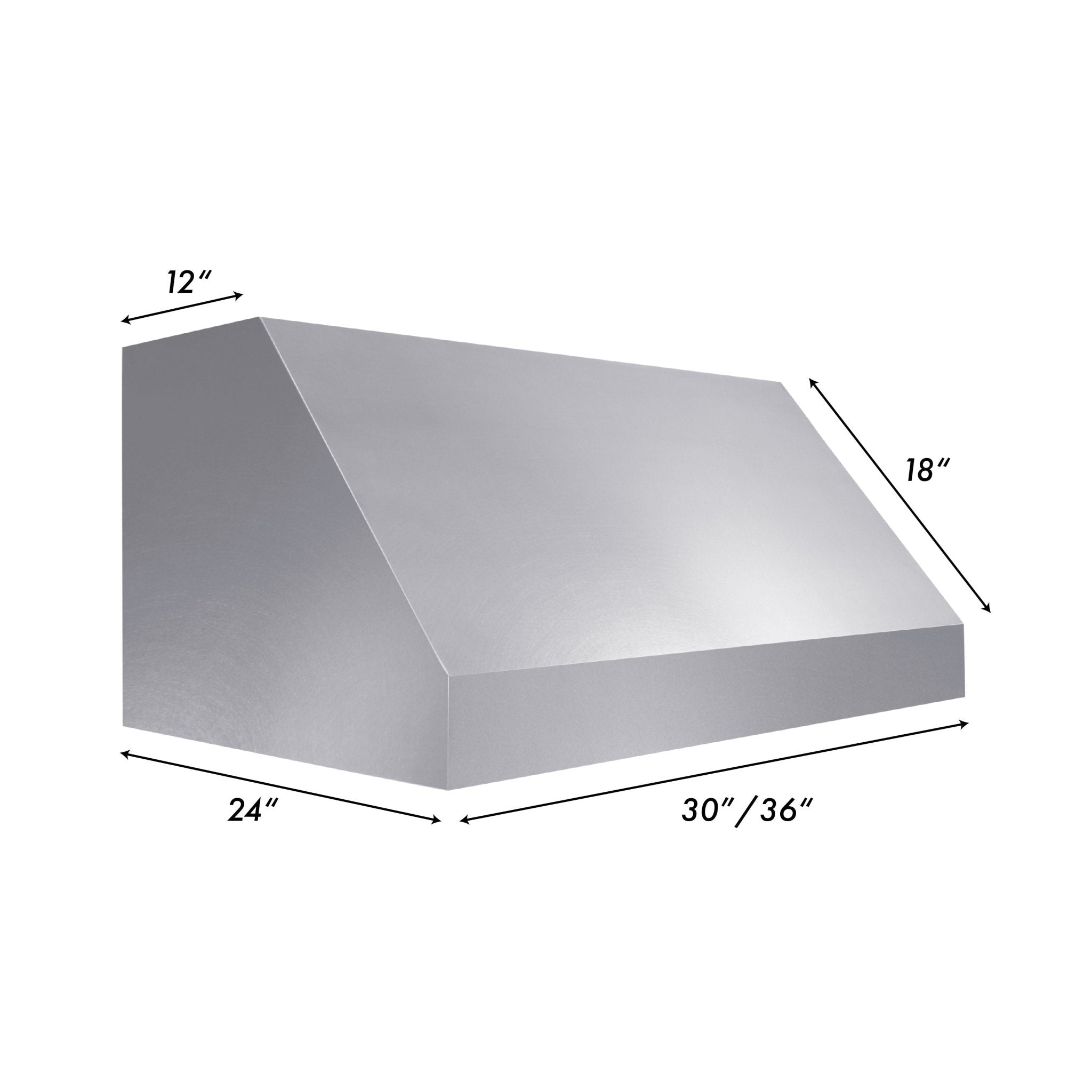 ZLINE 36" Fingerprint Resistant Stainless Steel Convertible Vent Under Cabinet Range Hood (8685S-36)
