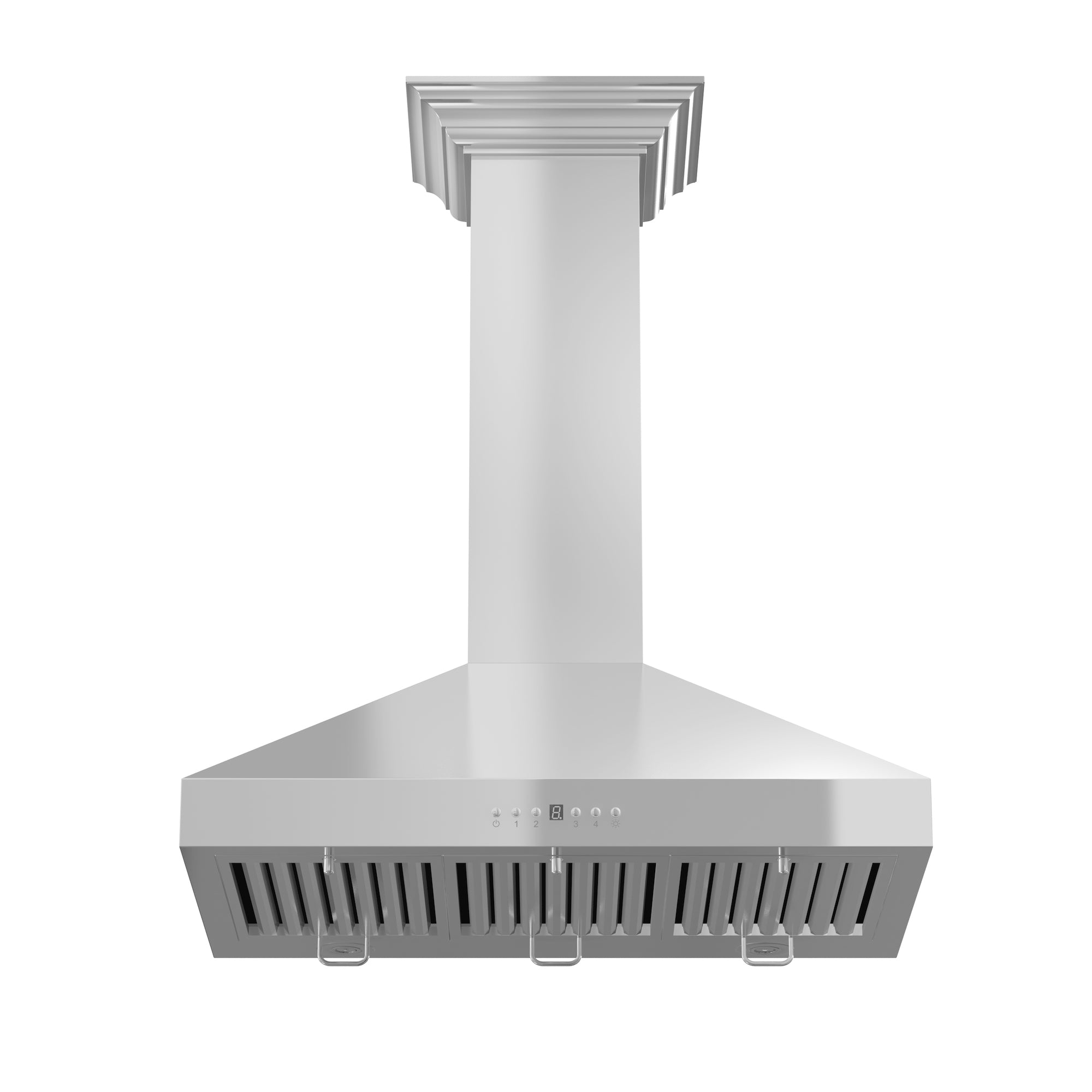 ZLINE 36" Convertible Vent Wall Mount Range Hood in Stainless Steel with Crown Molding (KL3CRN-36)