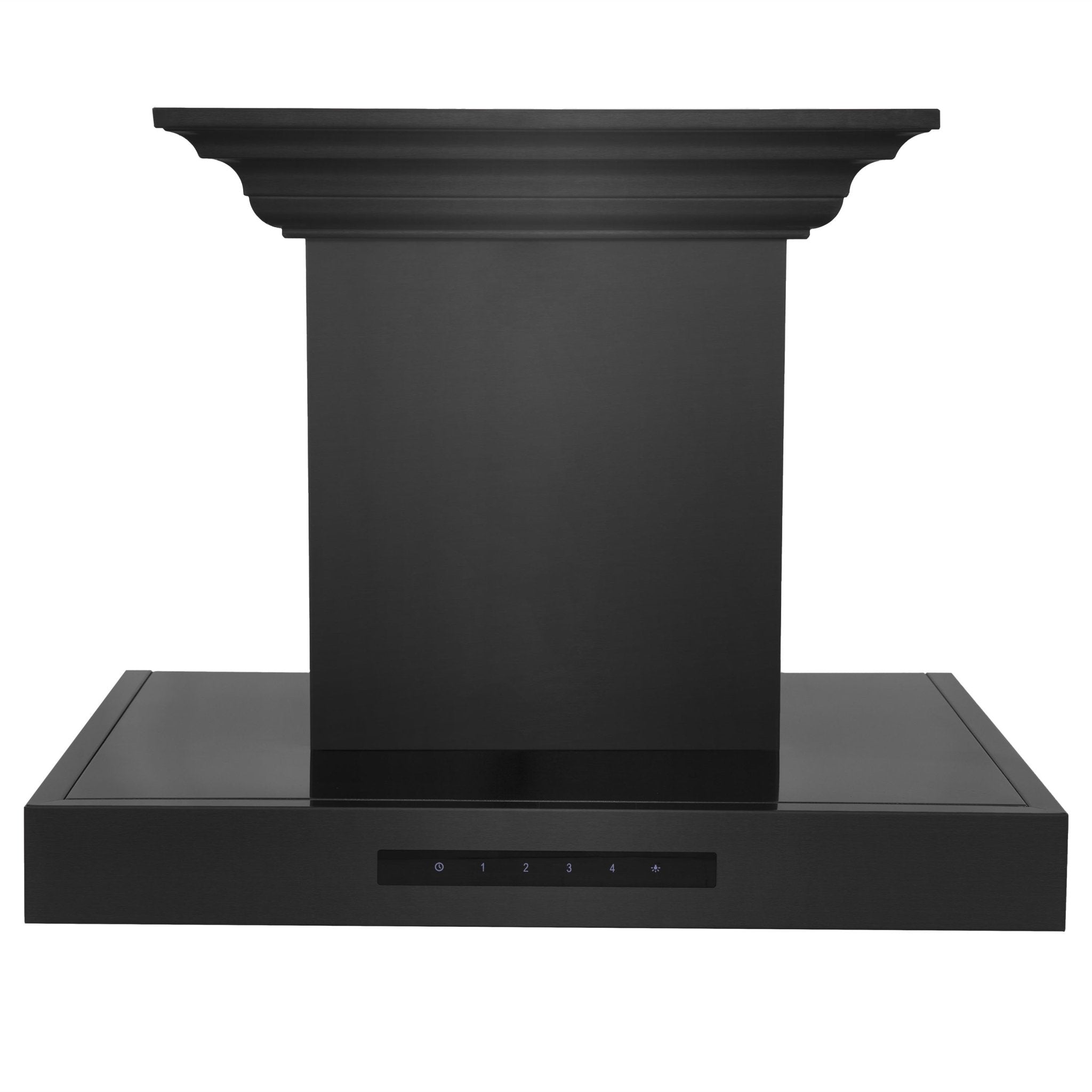 24" ZLINE CrownSound‚ Ducted Vent Wall Mount Range Hood in Black Stainless Steel with Built-in Bluetooth Speakers (BSKENCRN-BT-24)
