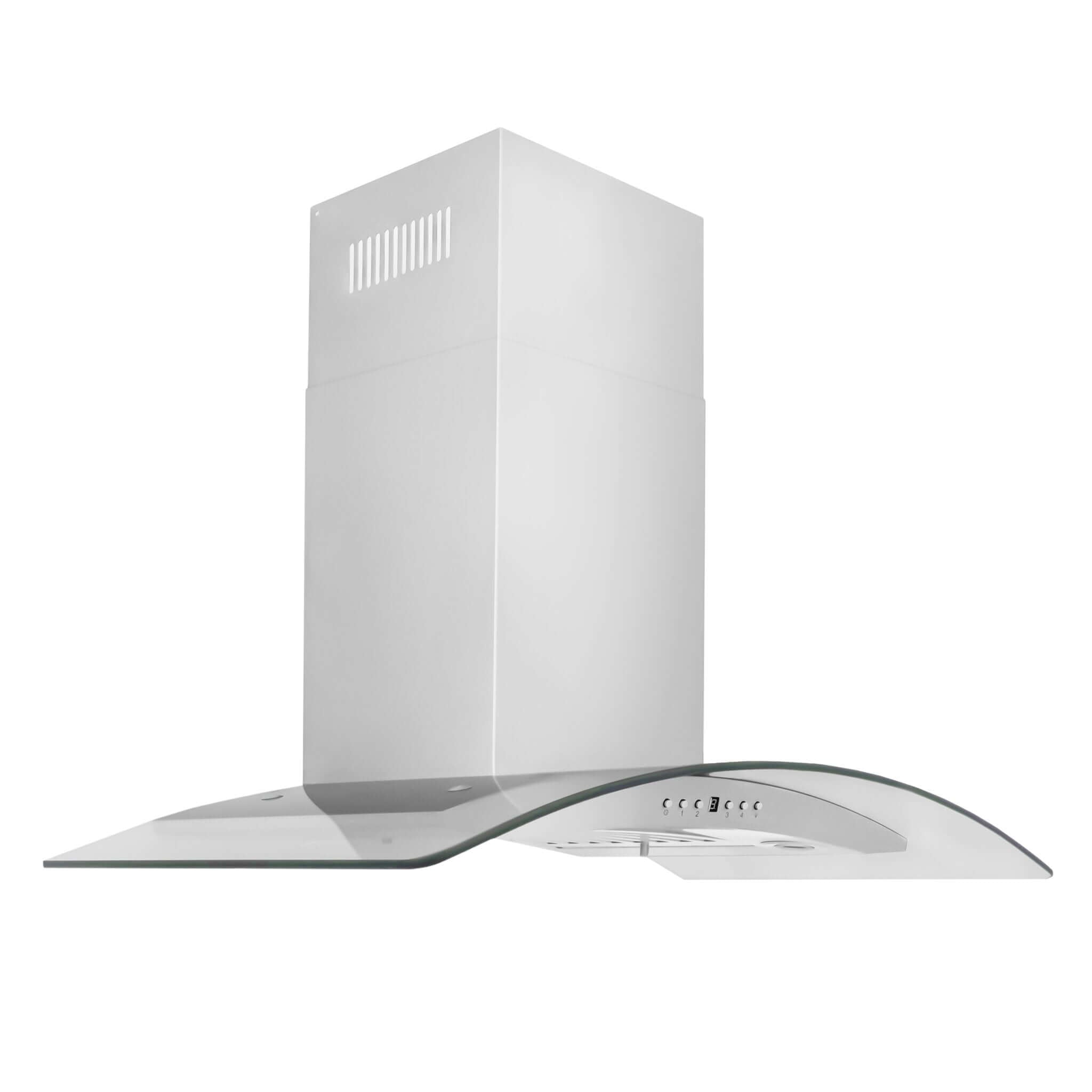 ZLINE 30" Convertible Vent Wall Mount Range Hood in Stainless Steel & Glass (KN4-30)