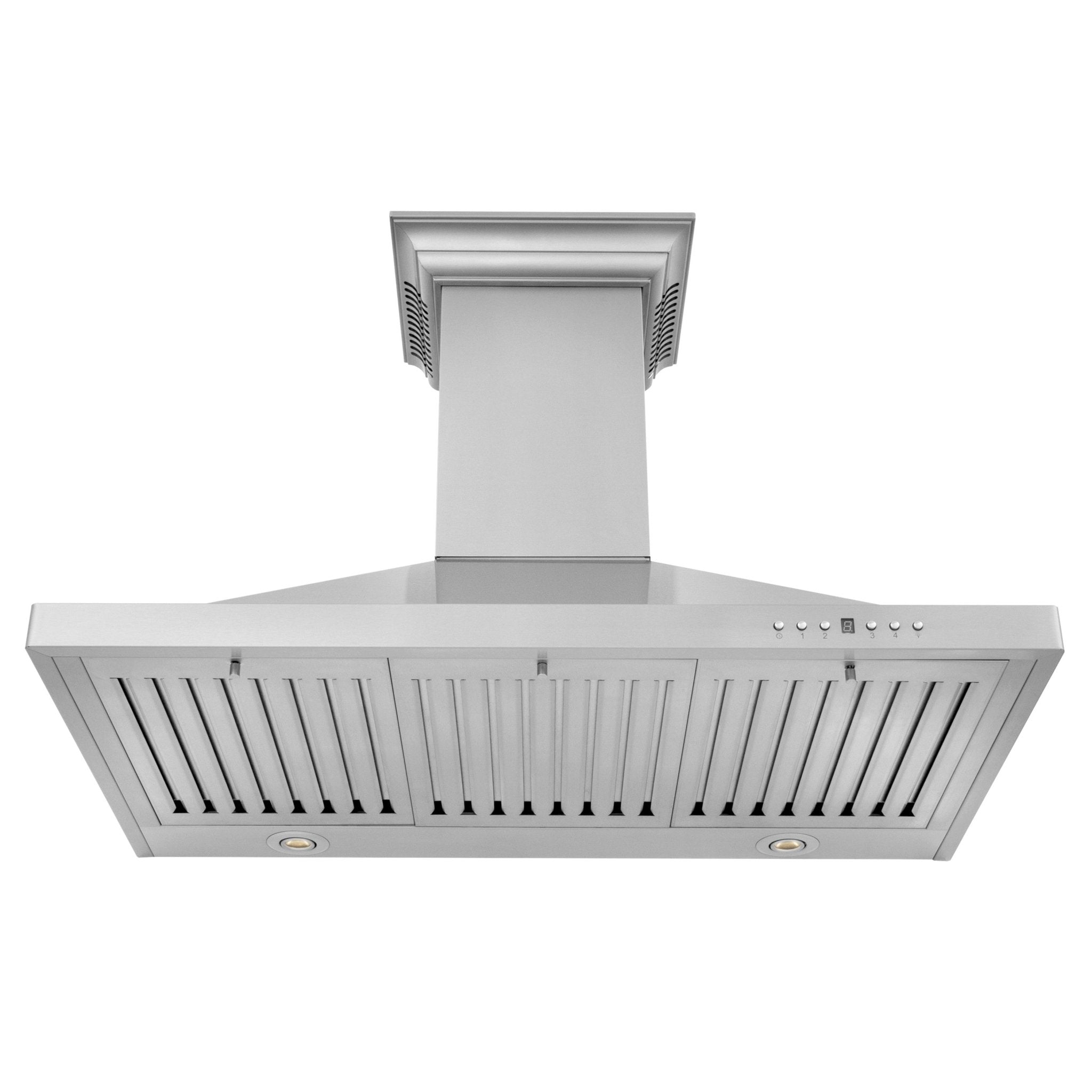 24" ZLINE CrownSound‚ Ducted Vent Wall Mount Range Hood in Stainless Steel with Built-in Bluetooth Speakers (KBCRN-BT-24)