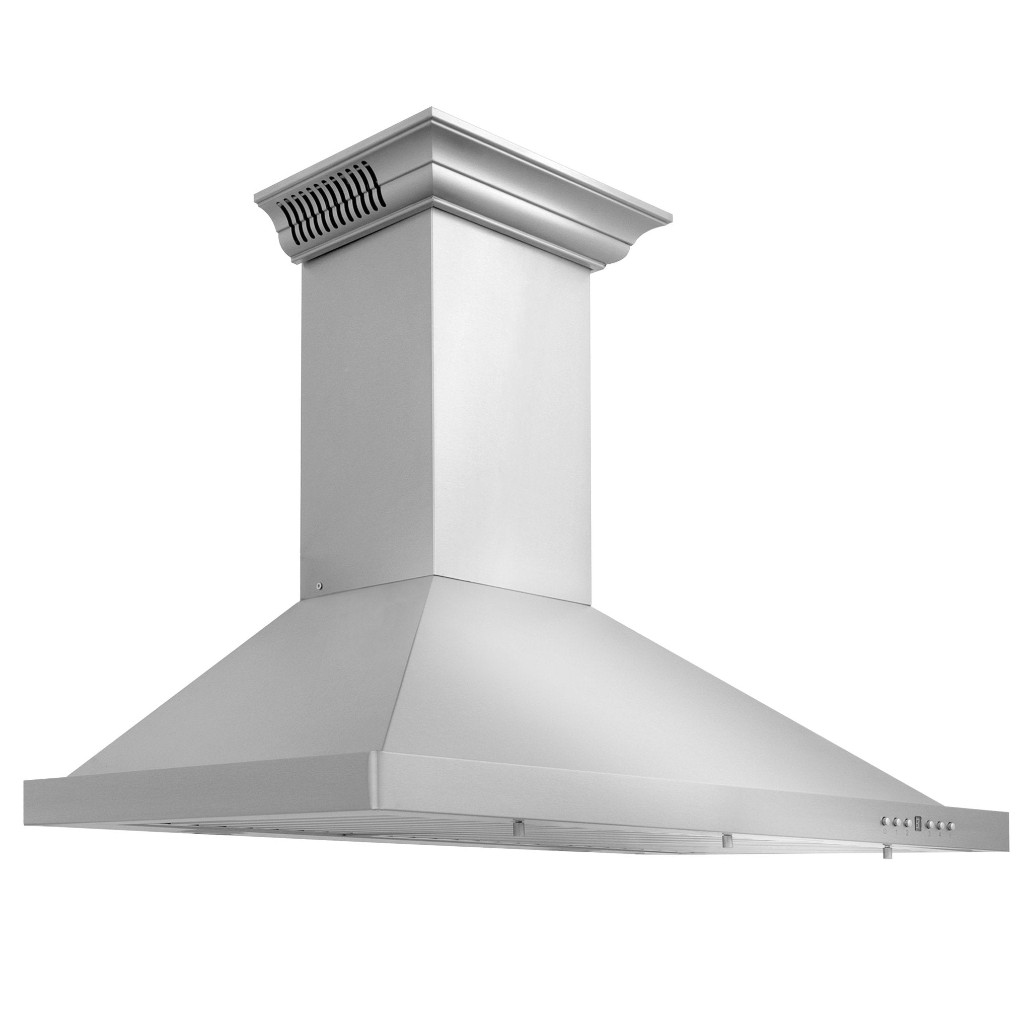24" ZLINE CrownSound‚ Ducted Vent Wall Mount Range Hood in Stainless Steel with Built-in Bluetooth Speakers (KBCRN-BT-24)