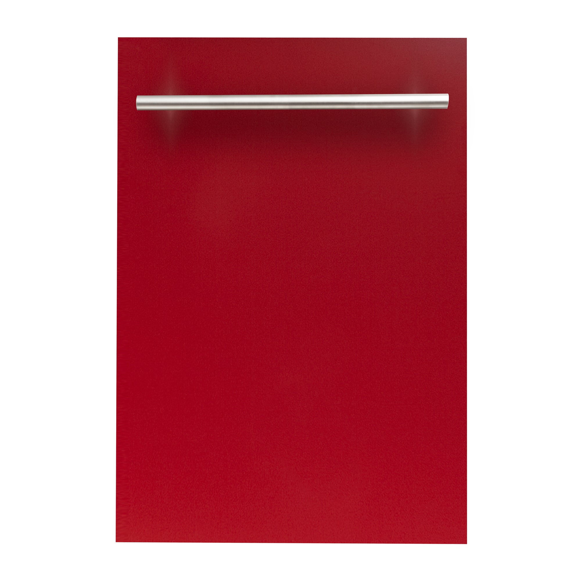 ZLINE 18 in. Compact Red Gloss Top Control Dishwasher with Stainless Steel Tub and Modern Style Handle, 52dBa (DW-RG-H-18)
