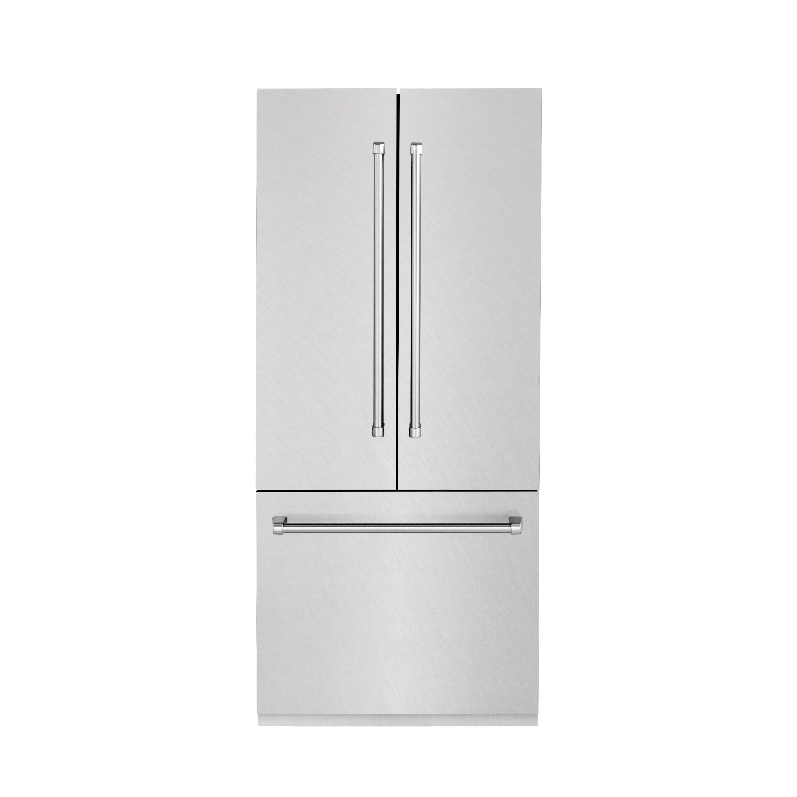 ZLINE 36" 19.6 cu. ft. Built-In 3-Door French Door Refrigerator with Internal Water and Ice Dispenser in Fingerprint Resistant Stainless Steel