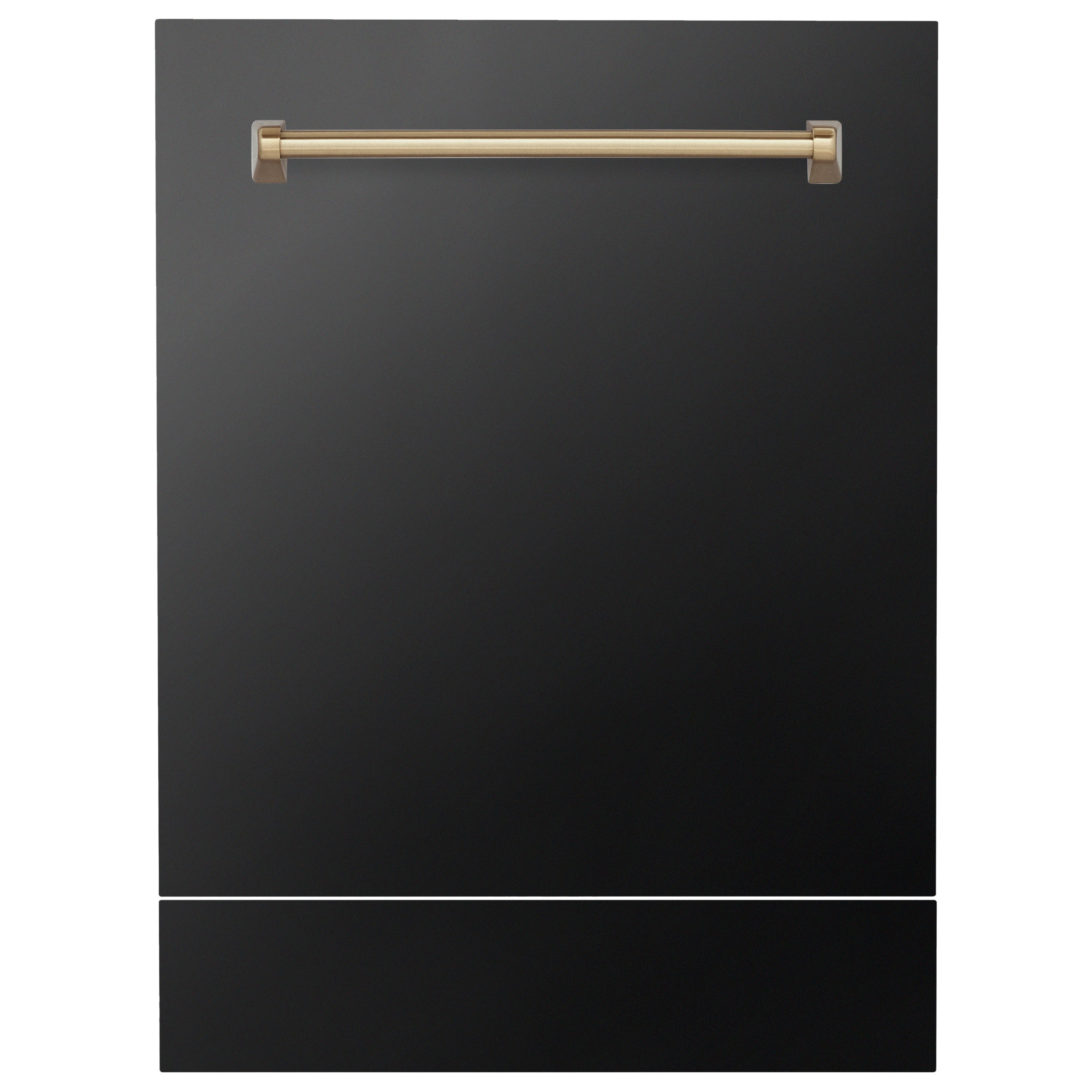 ZLINE 24" Autograph Edition Tallac Dishwasher Panel in Black Stainless Steel with Autograph Colored Handle (DPVZ-BS-24)