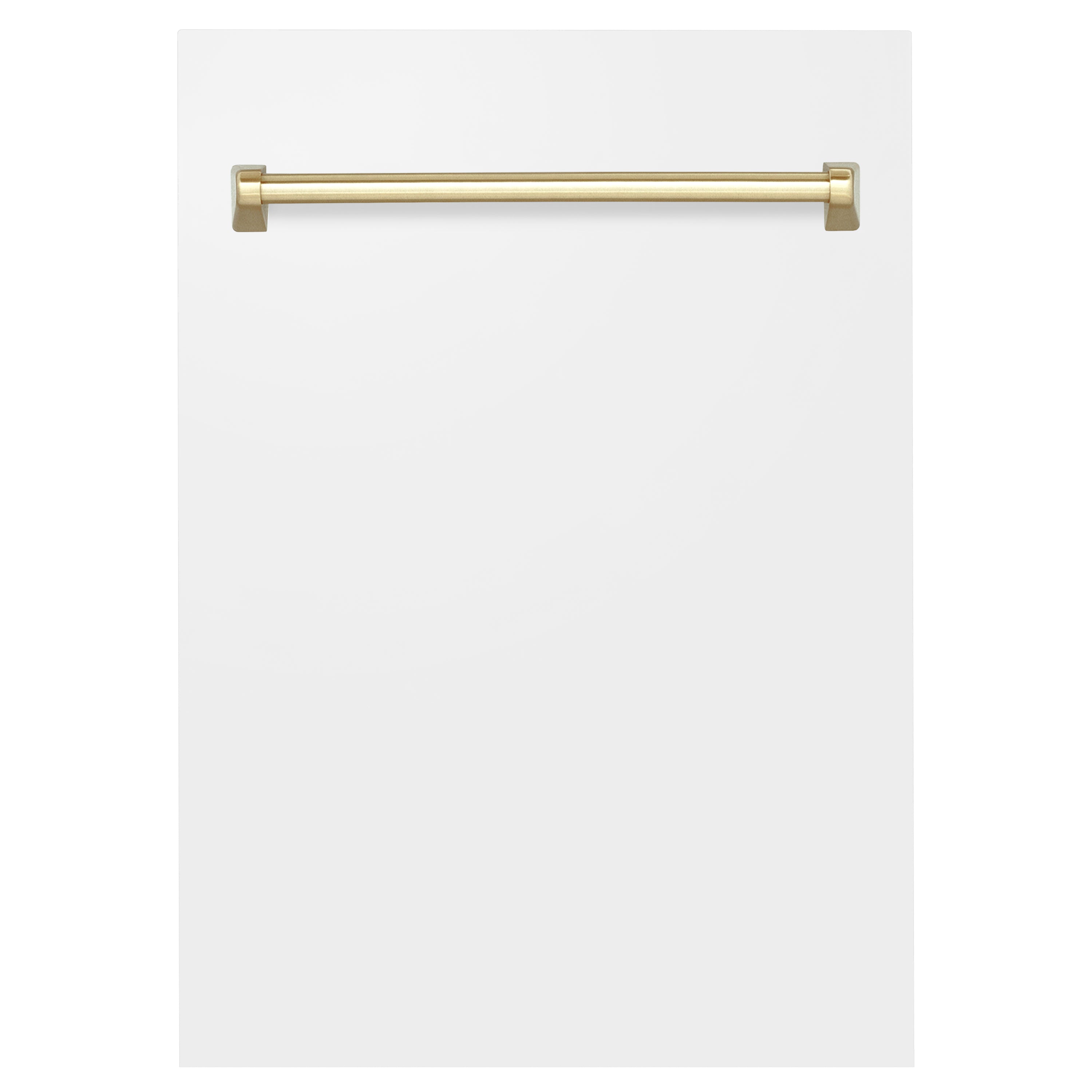 ZLINE 18" Autograph Edition Tallac Dishwasher Panel in White Matte with Accent Handle (DPVZ-WM-18)