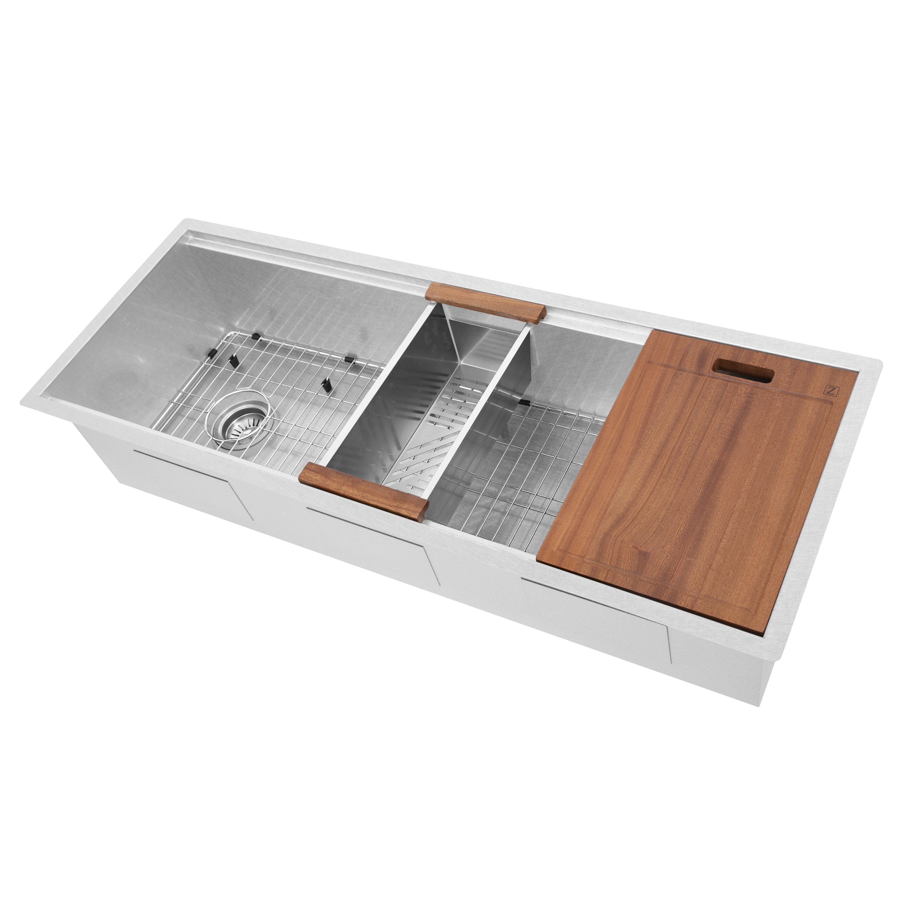 ZLINE 45" Garmisch Undermount Single Bowl Kitchen Sink with Bottom Grid and Accessories (SLS-45S)