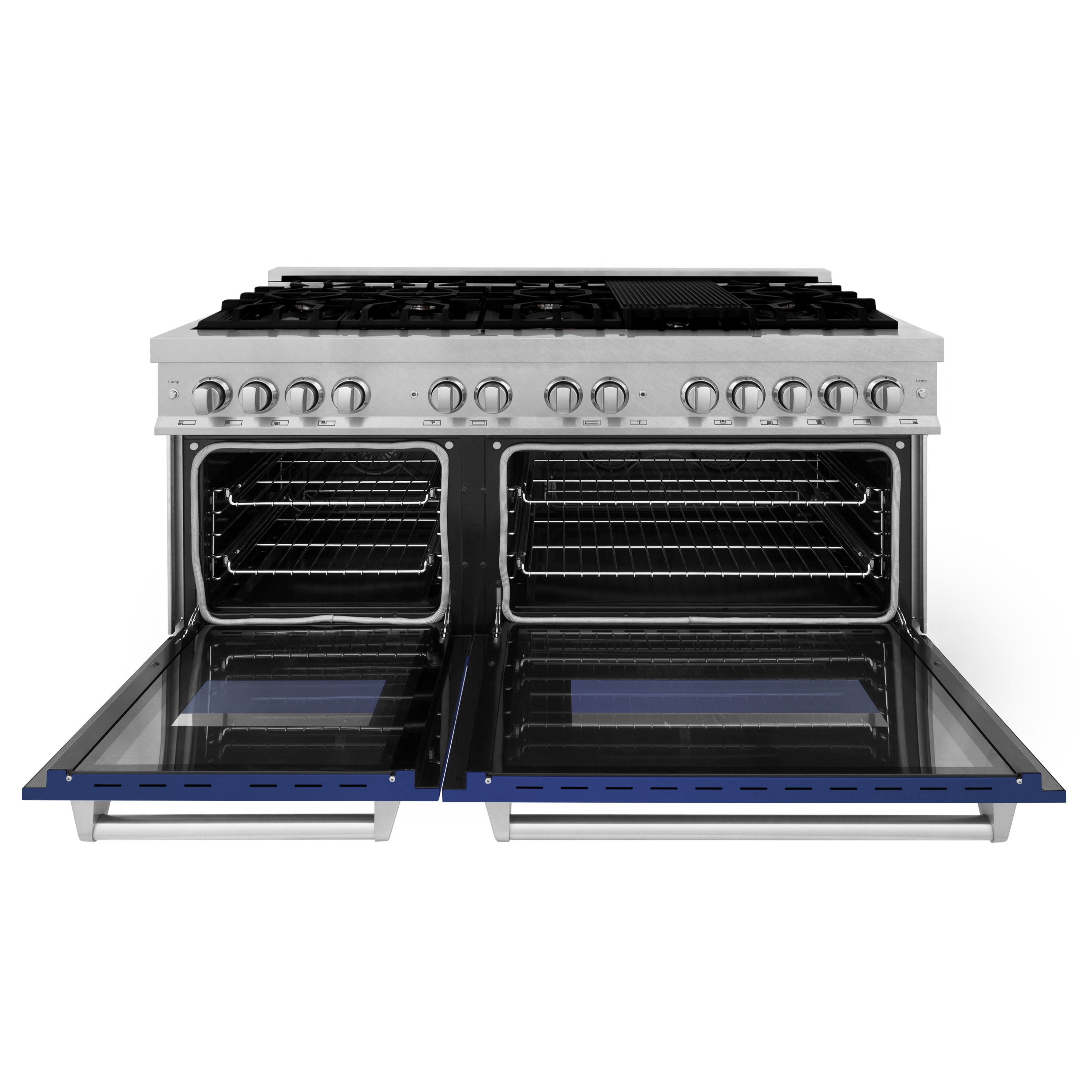 ZLINE 60" 7.4 cu. ft. Dual Fuel Range with Gas Stove and Electric Oven in Fingerprint Resistant Stainless Steel (RAS-60)