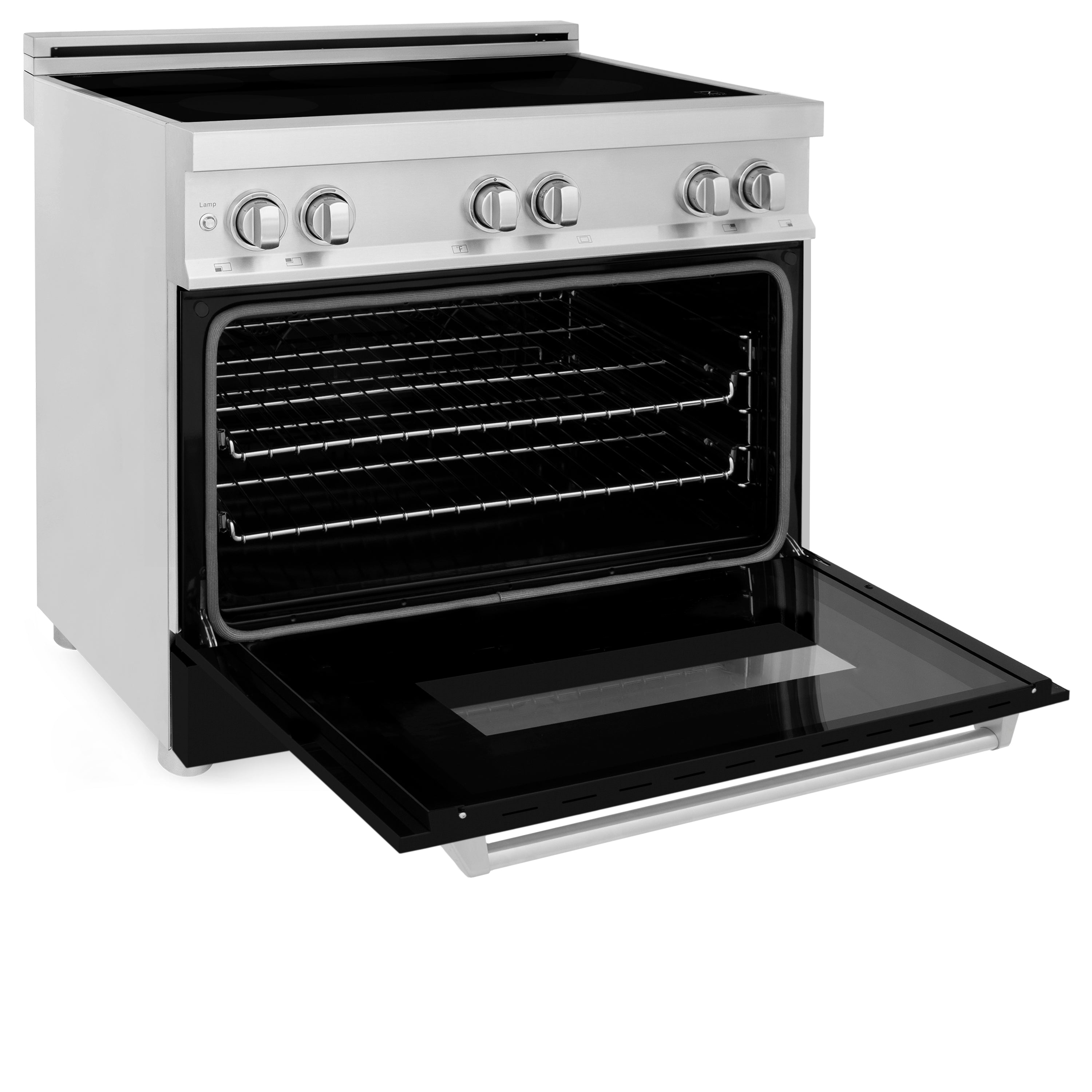 ZLINE 36" 4.6 cu. ft. Induction Range with a 4 Element Stove and Electric Oven in Black Matte (RAIND-BLM-36)