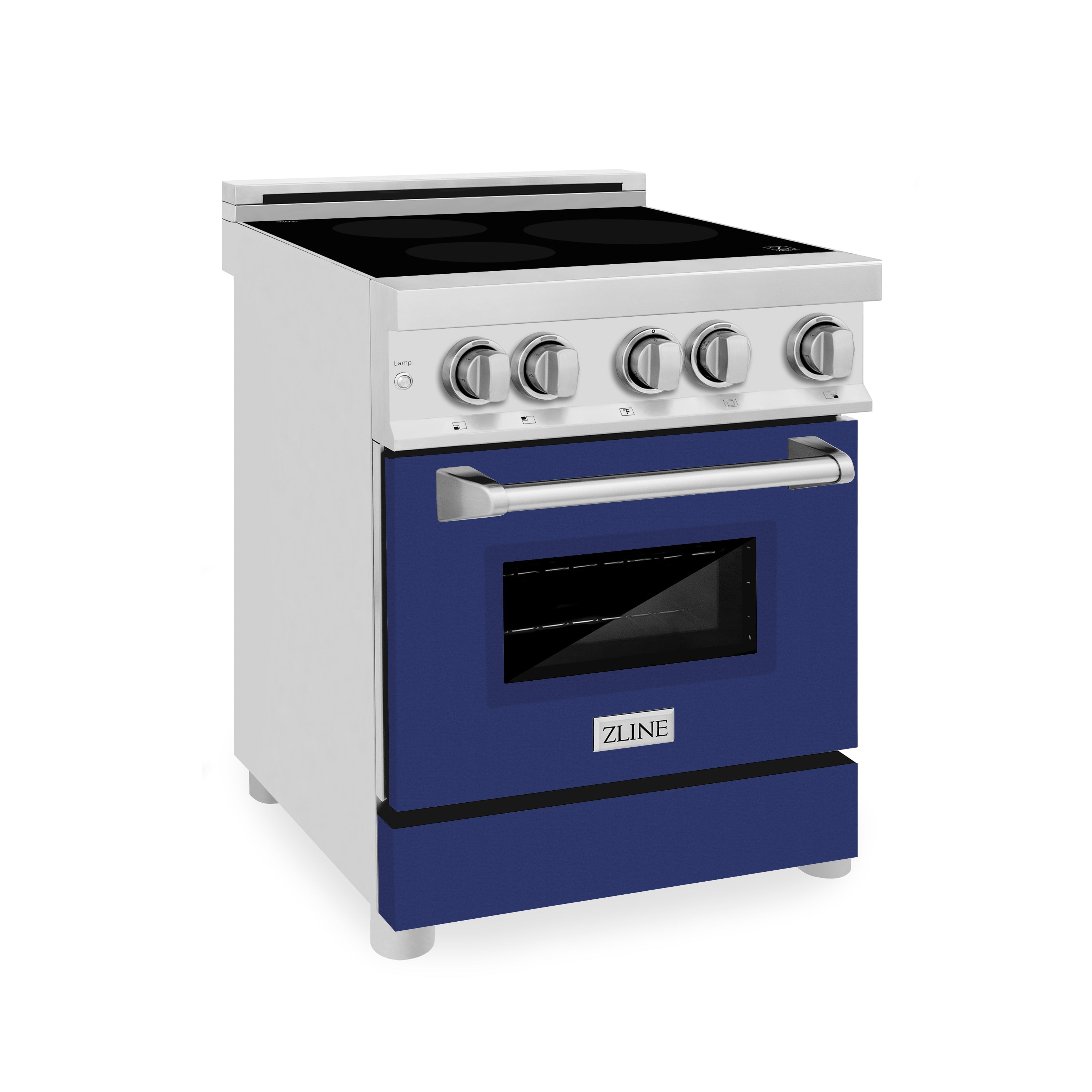 ZLINE 24" 2.8 cu. ft. Induction Range with a 3 Element Stove and Electric Oven in Blue Gloss (RAIND-BG-24)
