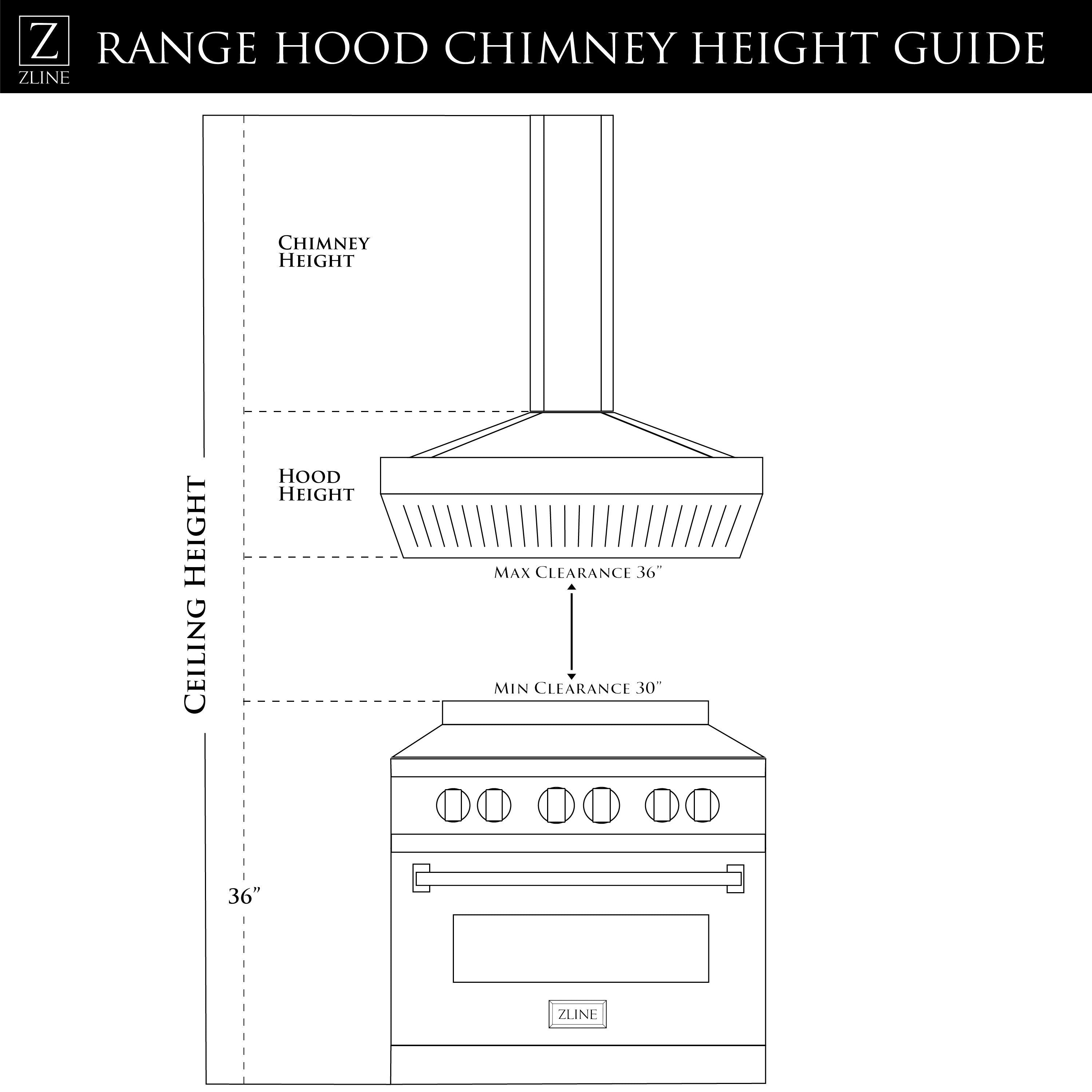 ZLINE Kitchen and Bath, ZLINE Island Mount Range Hood In Stainless Steel & Glass (GL14i), GL14i-30,