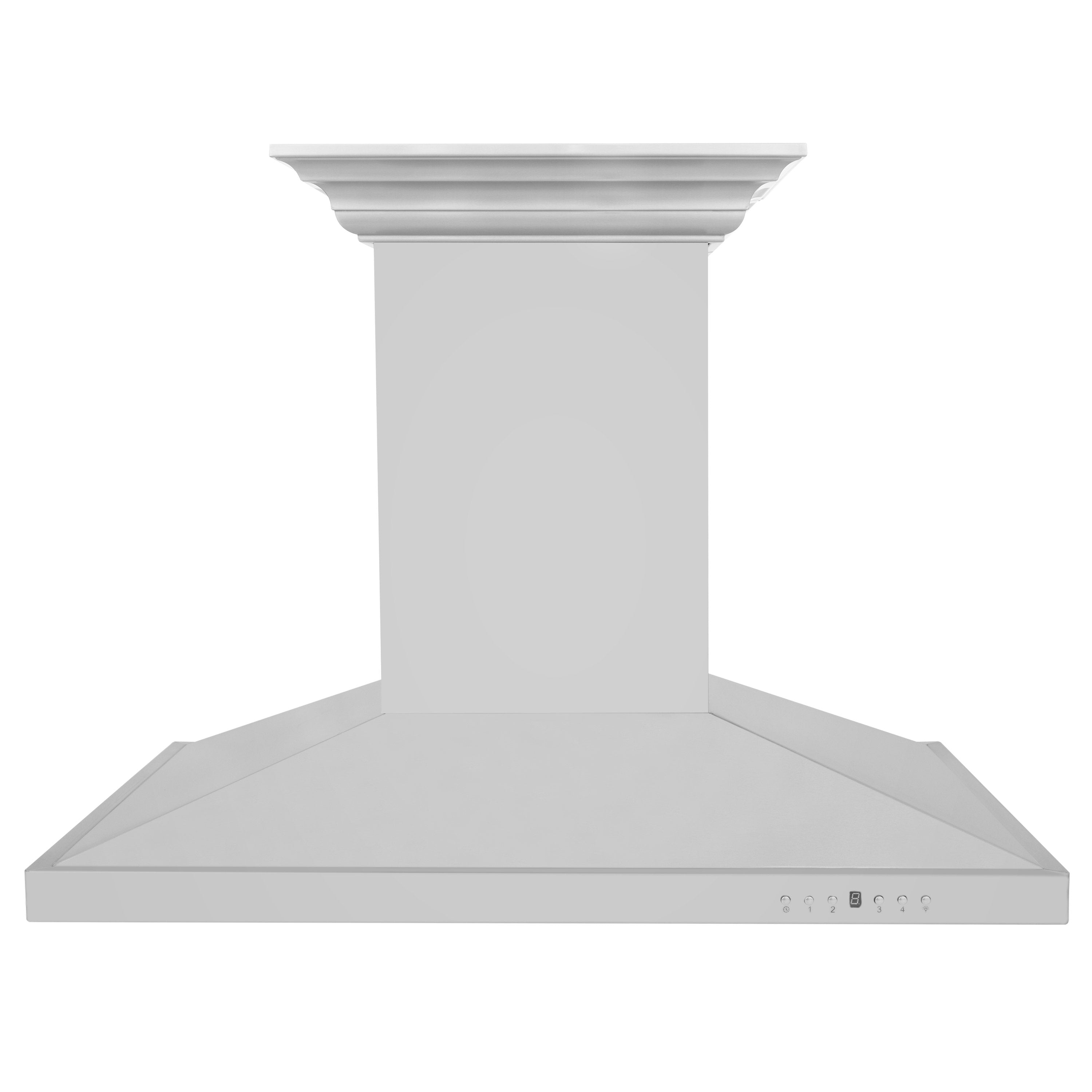 48" ZLINE CrownSound‚ Ducted Vent Island Mount Range Hood in Stainless Steel with Built-in Bluetooth Speakers (GL2iCRN-BT-48)