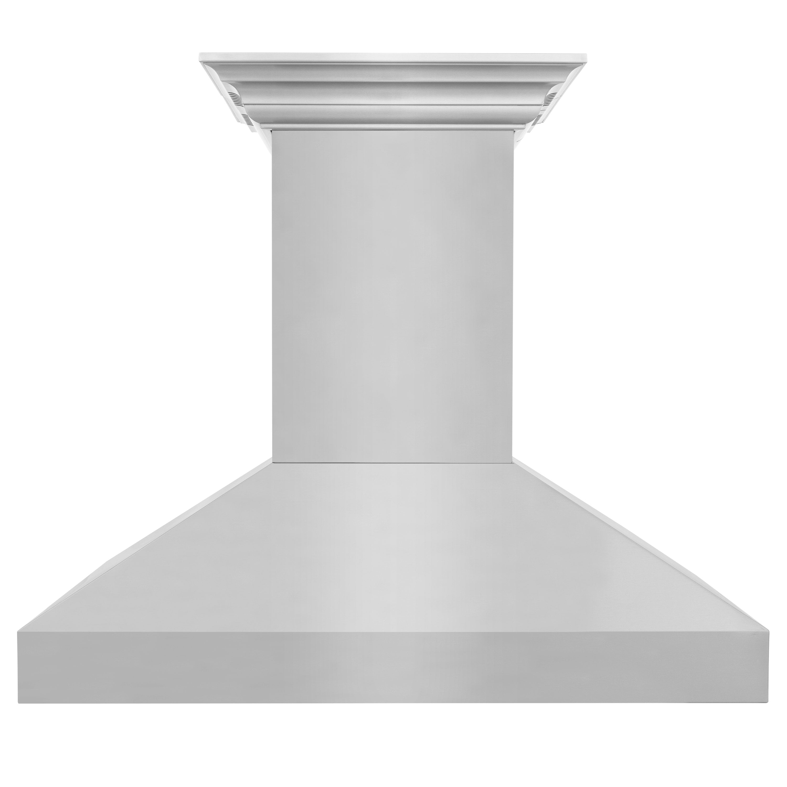 36" ZLINE CrownSound‚ Ducted Vent Island Mount Range Hood in Stainless Steel with Built-in Bluetooth Speakers (597iCRN-BT-36)