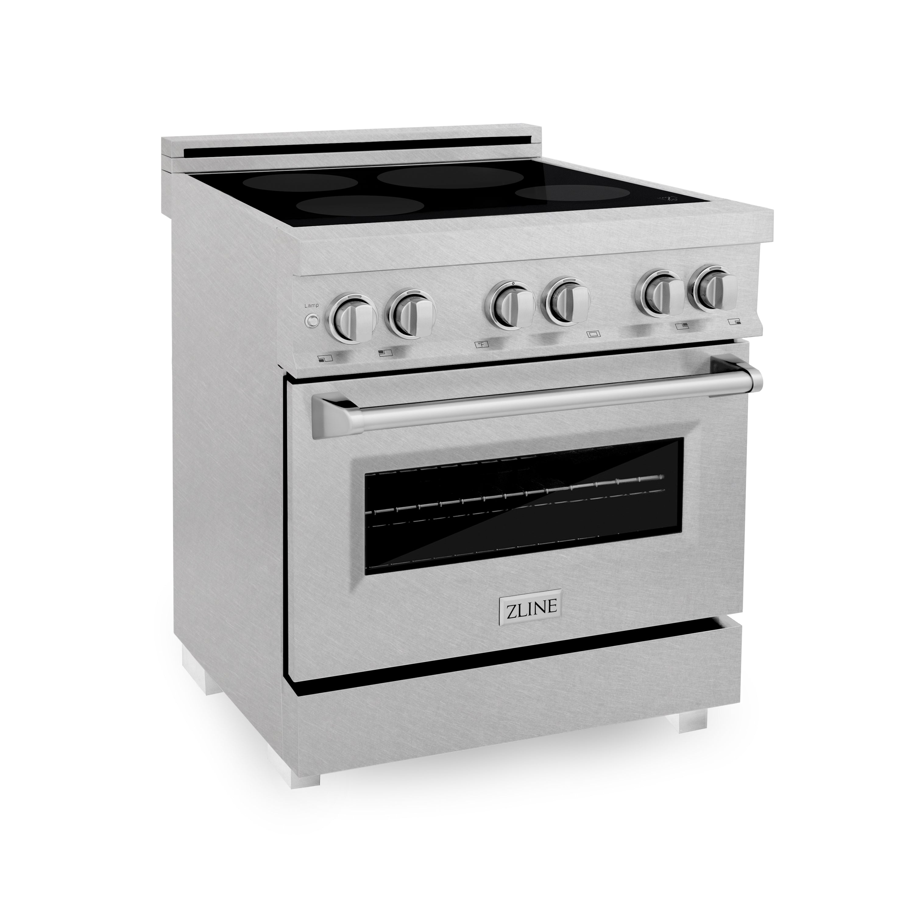 ZLINE 30" 4.0 cu. ft. Induction Range with a 4 Element Stove and Electric Oven in Fingerprint Resistant Stainless Steel (RAINDS-SN-30)